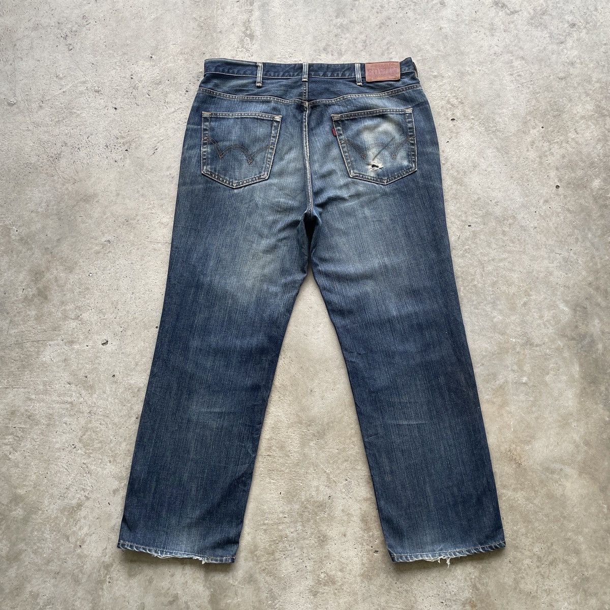 Edwin W38💥 Vintage Edwin Rusty Jeans Faded Denim Distressed Pants Size US 38 / EU 54 - 11 Thumbnail