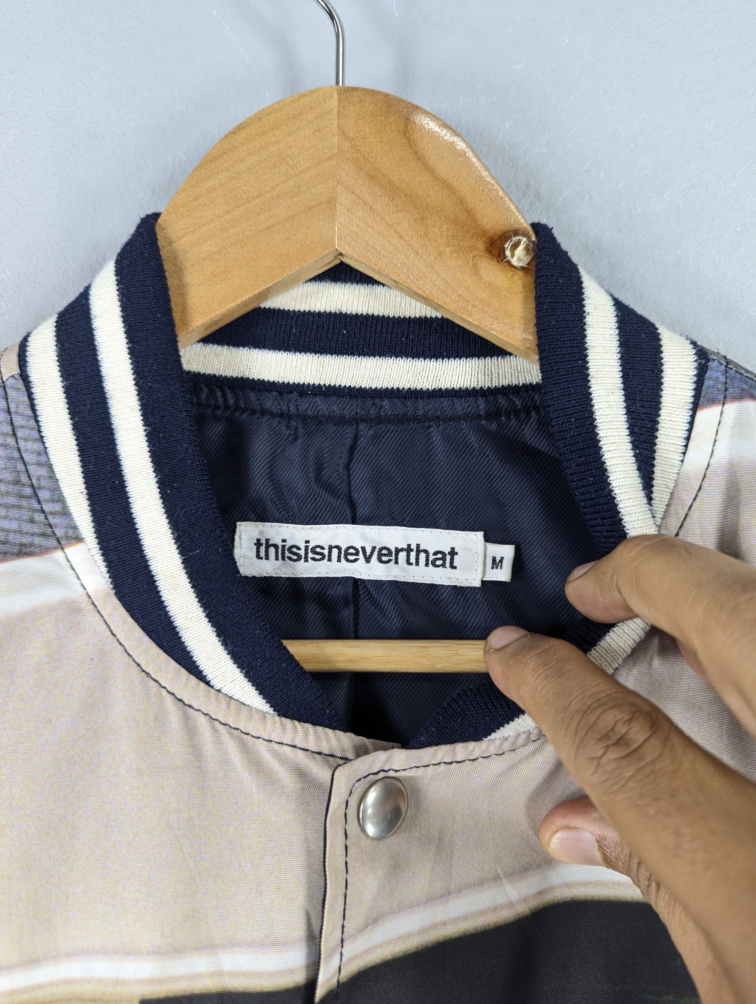 thisisneverthat Thisisneverthat Photo Print Varsity Button Jacket Size US L / EU 52-54 / 3 - 8 Thumbnail