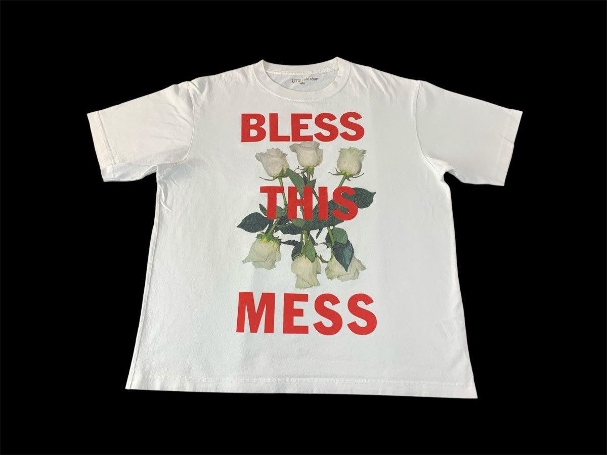 Other Hype Cali Dewitt Bless This Mess White Roses Screen Tee Size US XL / EU 56 / 4 - 1 Thumbnail