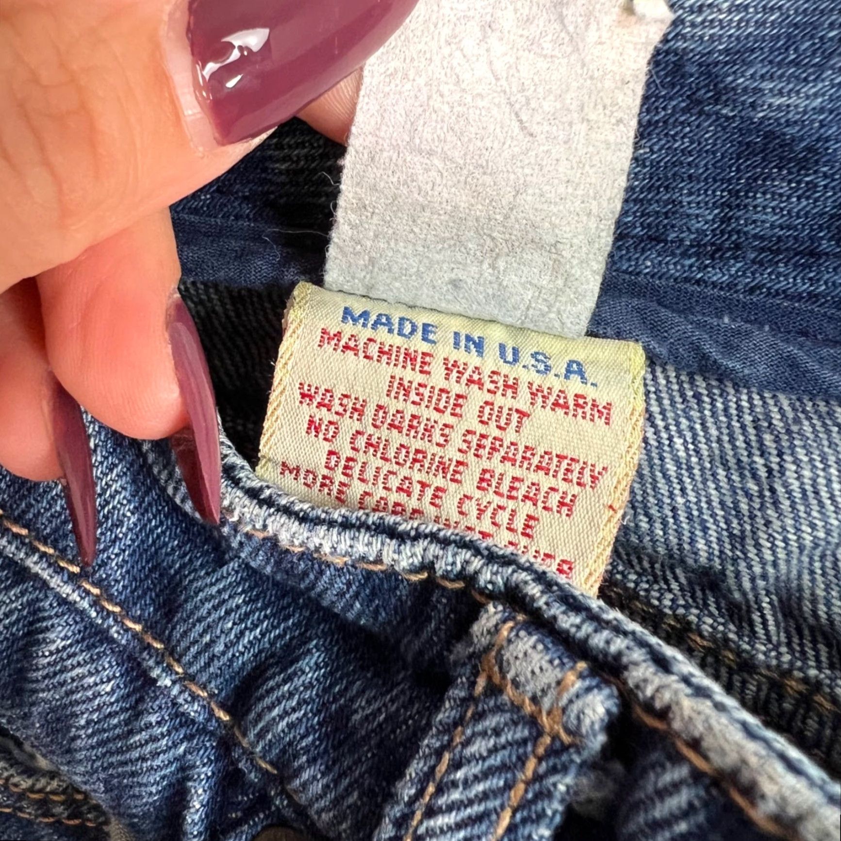 Calvin Klein VINTAGE Calvin Klein Womens Size 10 High-Waist Straight-Leg Jeans Blue Denim Size 32" / US 10 / IT 46 - 5 Thumbnail
