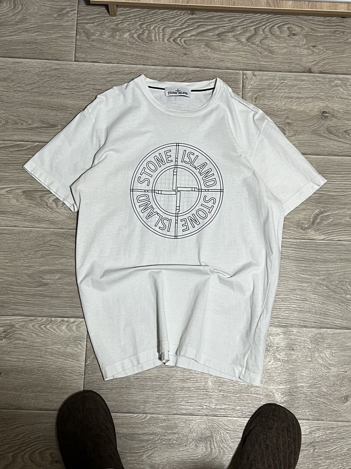 Stone Island × Vintage Vintage Stone Island Big Logo T-shirt Size US L / EU 52-54 / 3 - 1 Thumbnail