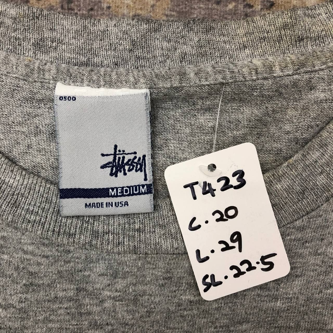 Stussy T423 90s STUSSY USA LONG SLEEVE TEE Size US M / EU 48-50 / 2 - 6 Thumbnail