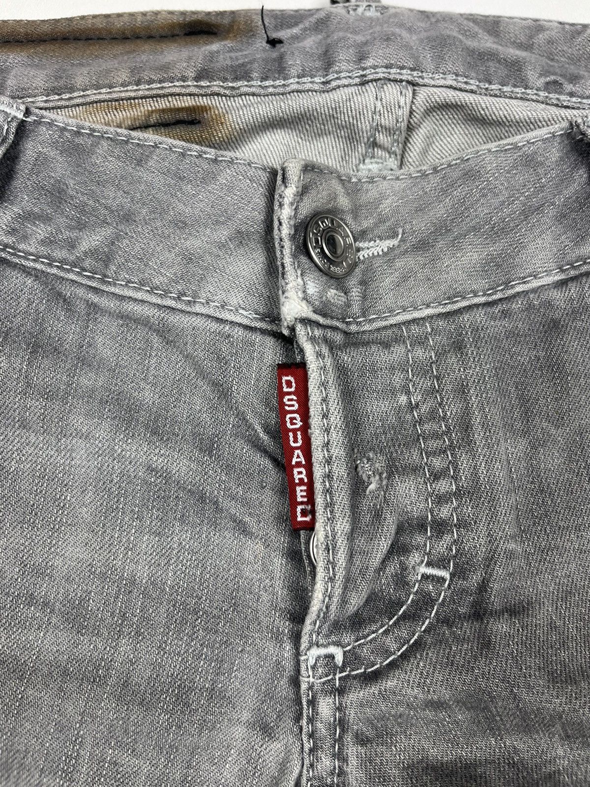 Dsquared2 Rare Dsquared2 Distressed Denim Pants Grey Jeans SZ 42 Size 28" / US 6 / IT 42 - 7 Thumbnail