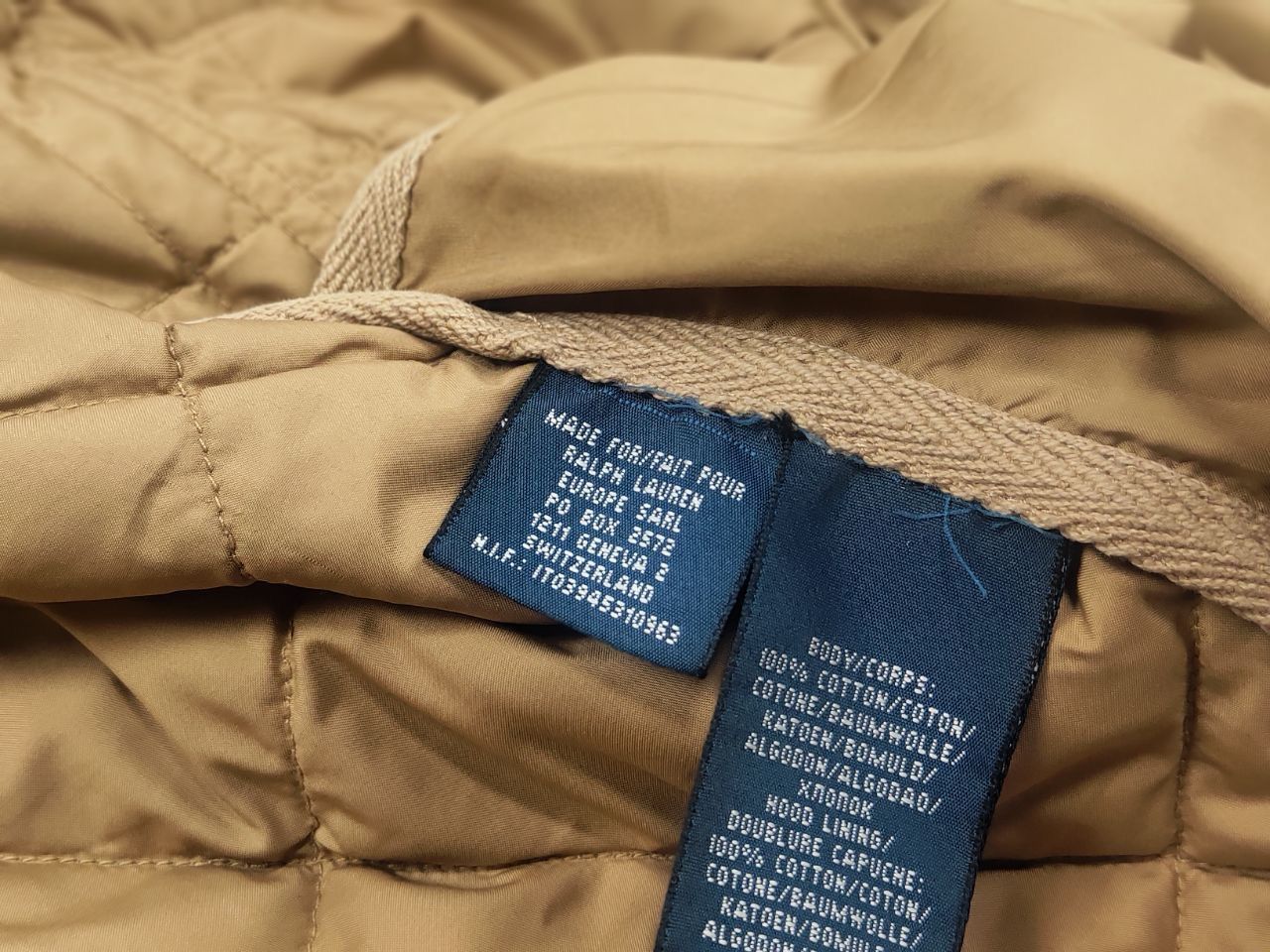 Ralph Lauren Rare Vintage 90's Ralph Lauren Quilted Beige Workwear Jacket Size US S / EU 44-46 / 1 - 17 Thumbnail