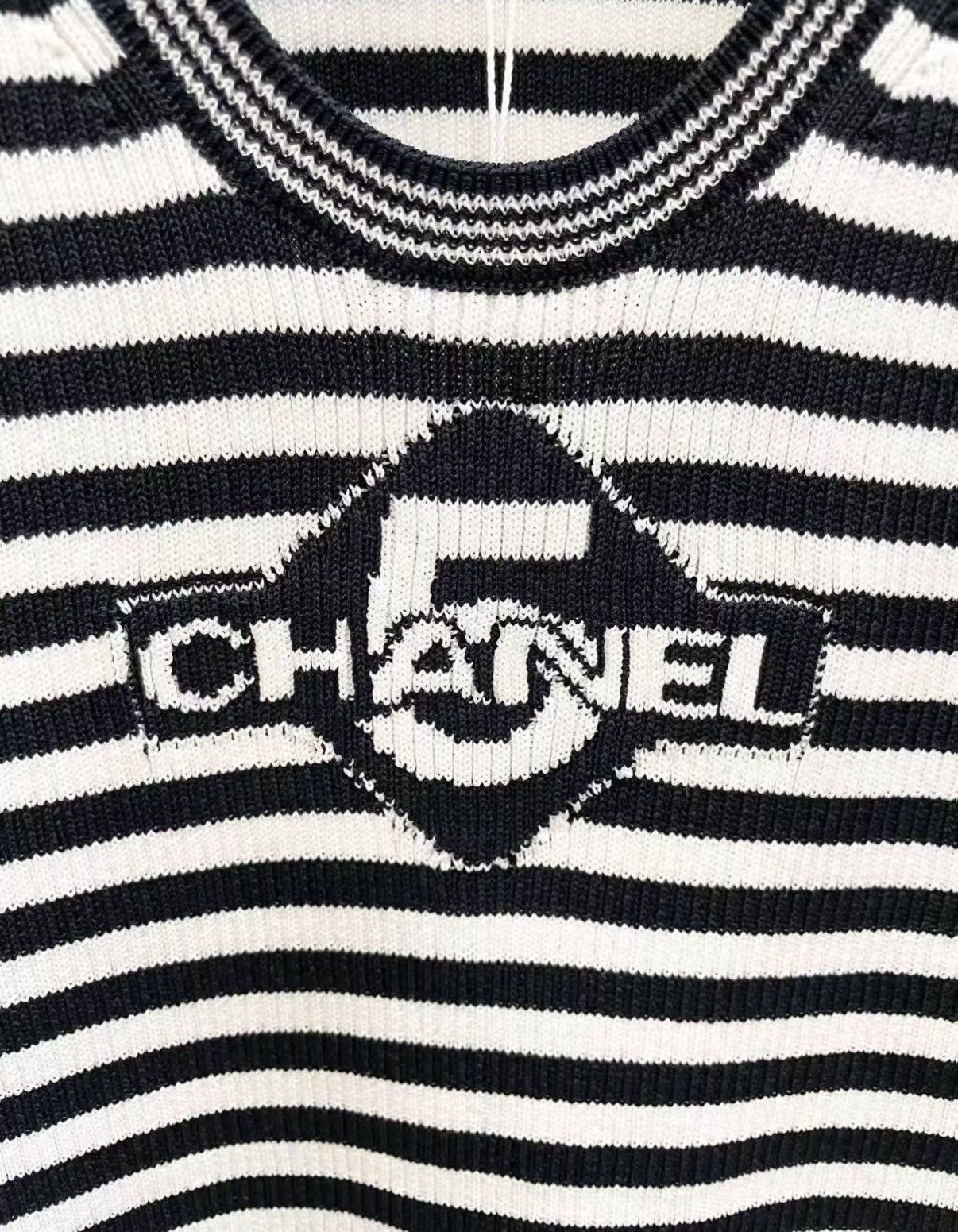 Chanel Chanel Striped Knit Tank Top J33 Size XS / US 0-2 / IT 36-38 - 3 Thumbnail