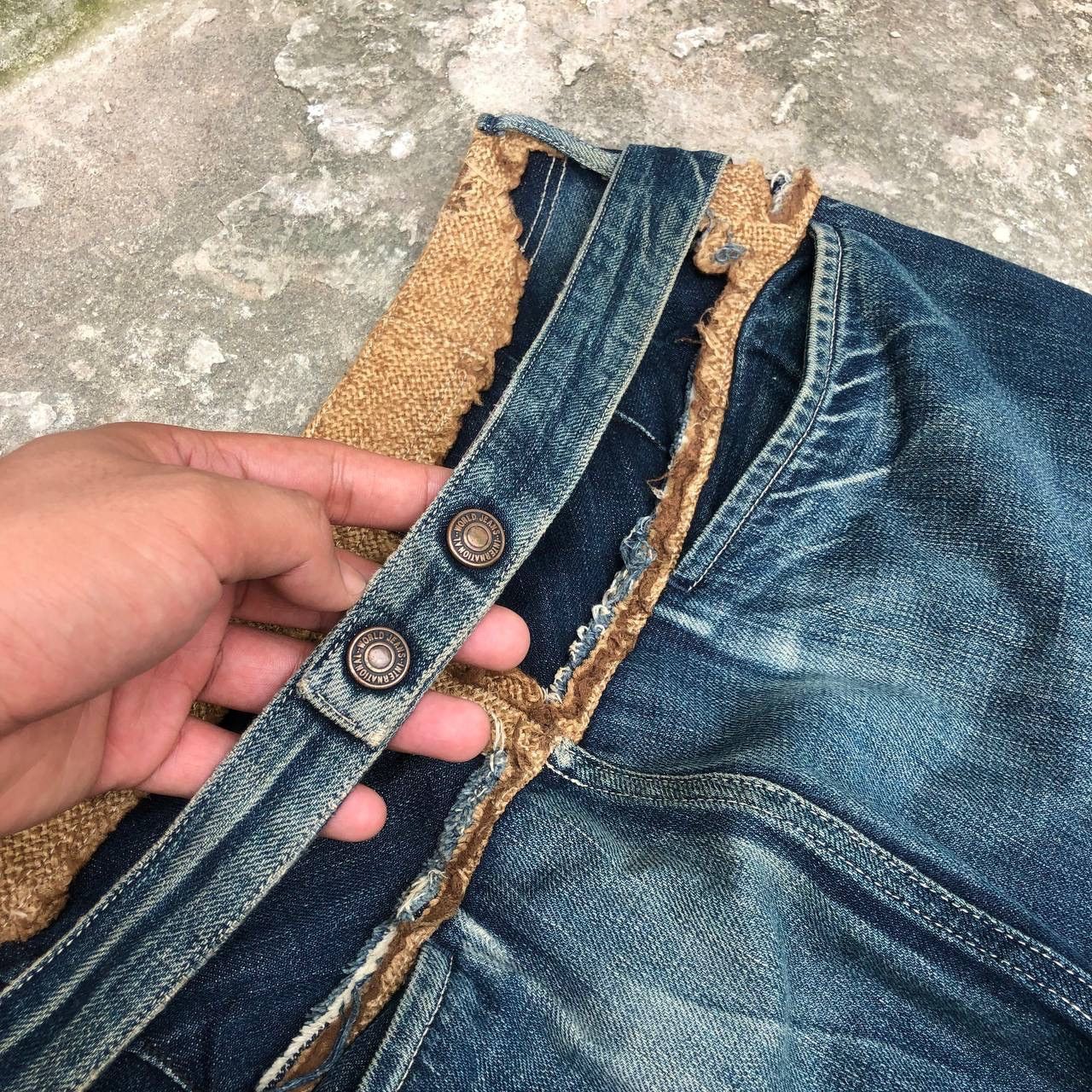 Kapital Kountry Distressed Kapital Clown Denim Kapital Jeans Destroyed Style Size US 31 - 5 Thumbnail