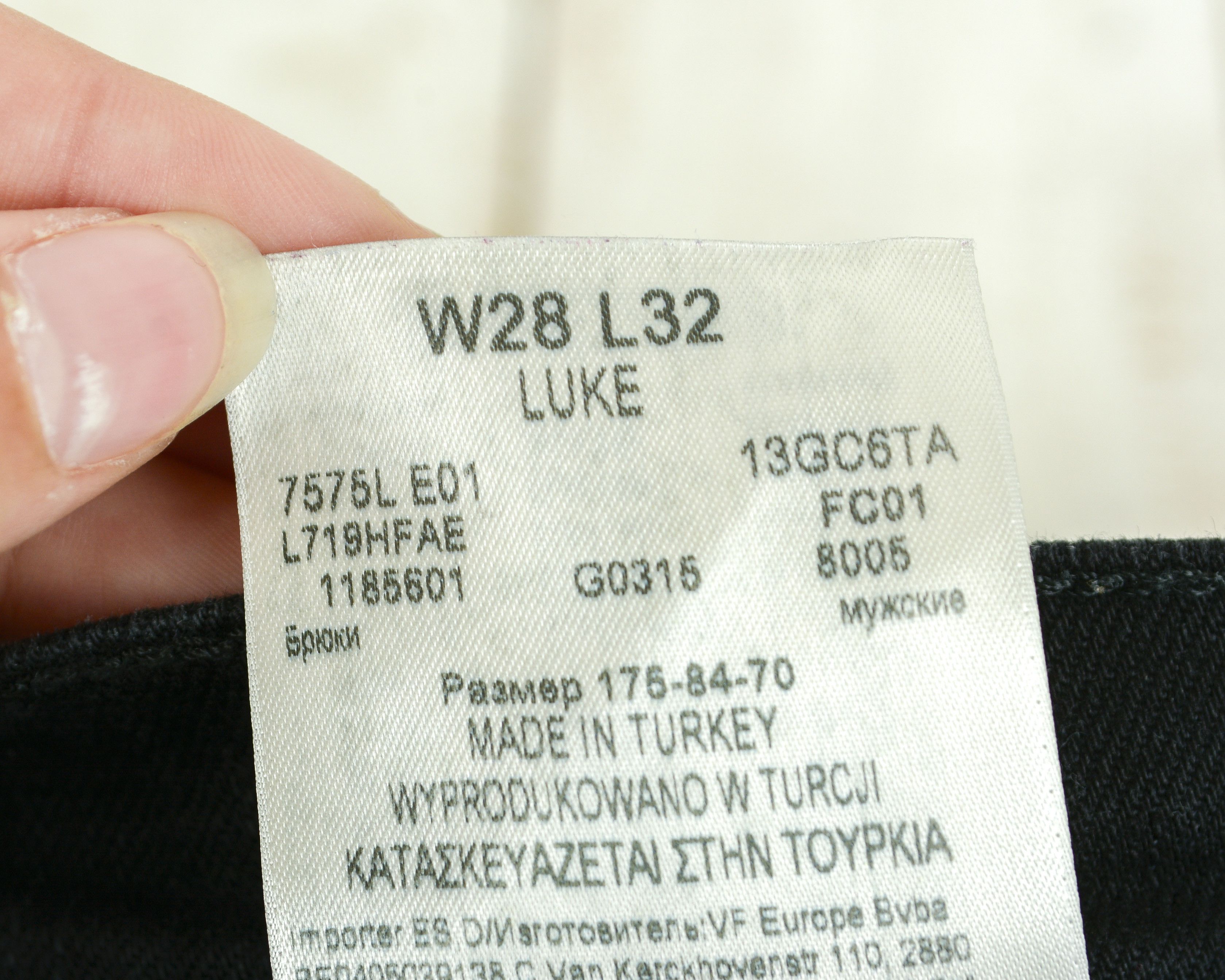 Lee 'Luke' W28 L32 Jeans Denim Pants Slim Tapered Zip Size US 28 / EU 44 - 9 Thumbnail