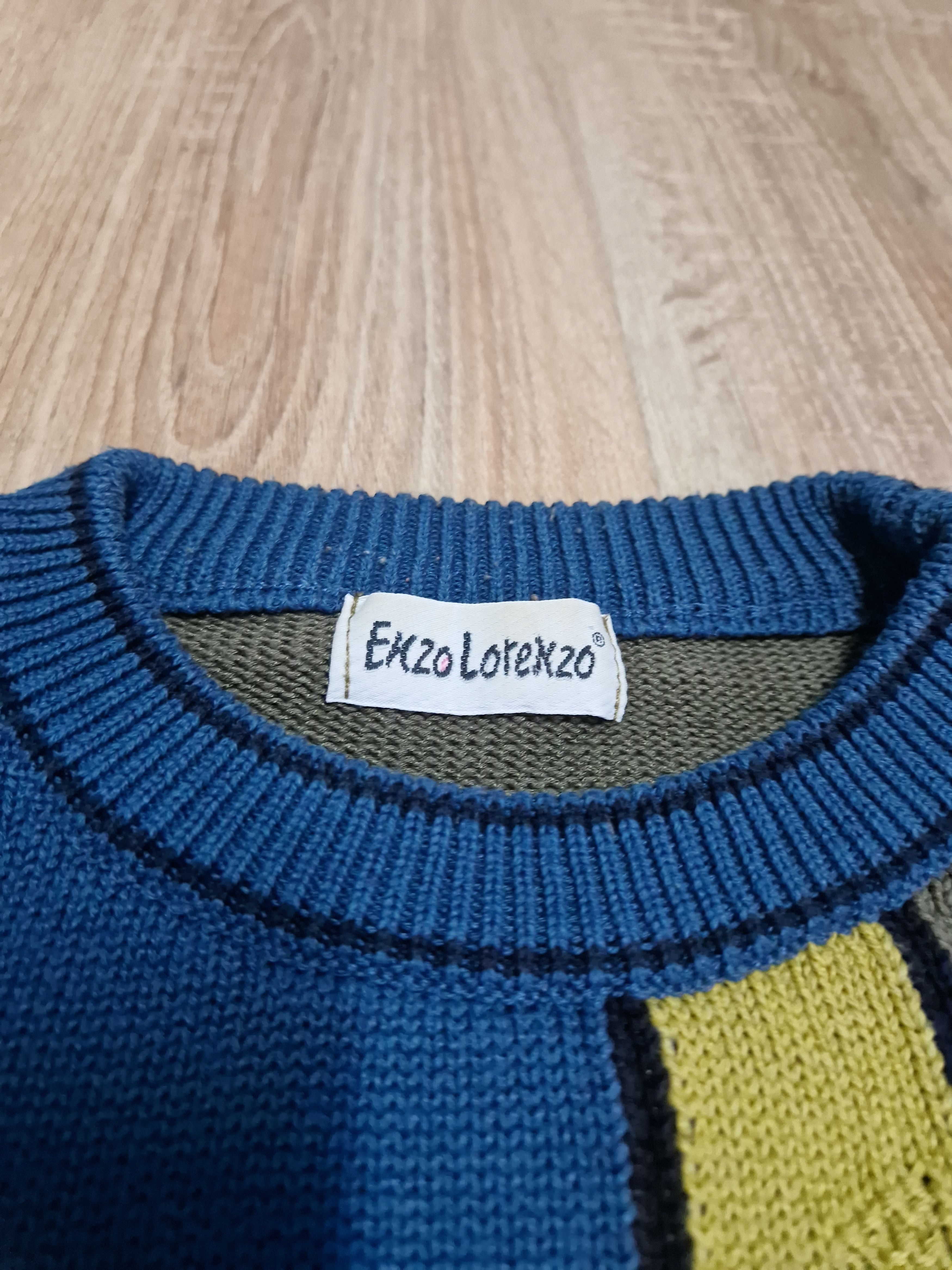 Other Enzo Lorenzo Striped Knit Sweater Coogi Style Vintage Size US L / EU 52-54 / 3 - 6 Thumbnail