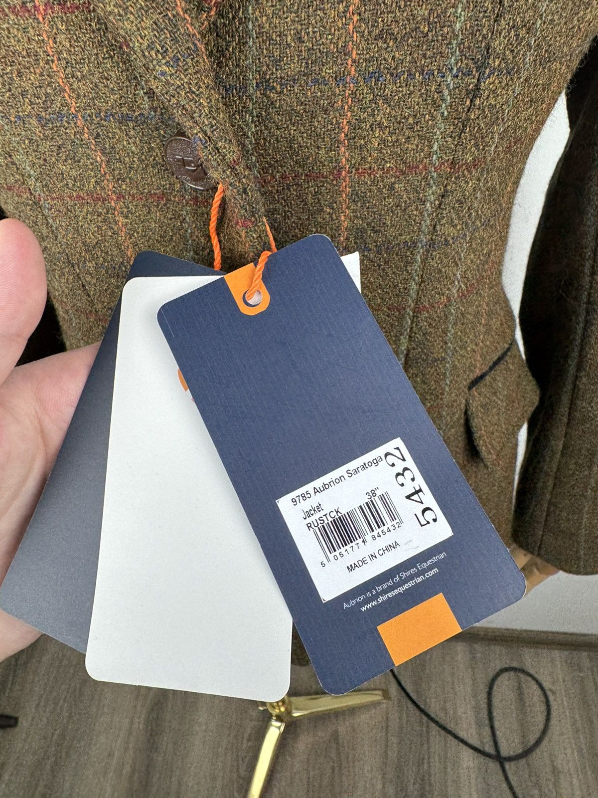 Vintage Woman’s Aubrion Saratoga Tweed Hacking Show Jacket size 10 Size L / US 10 / IT 46 - 5 Thumbnail