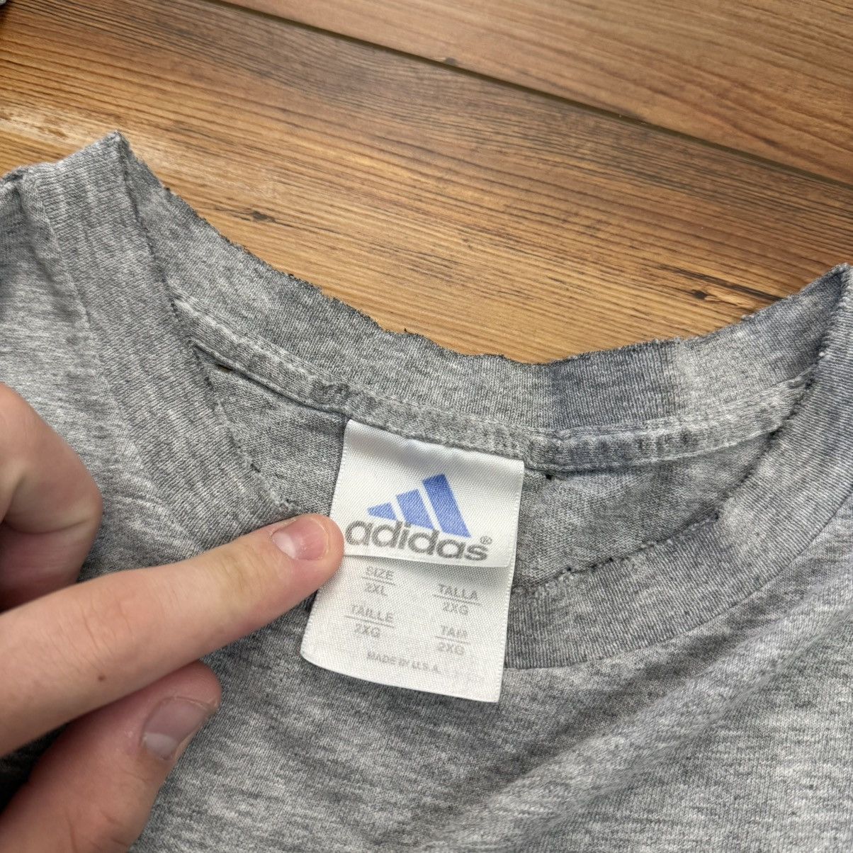 Adidas Vintage Grey Adidas Sports Longsleeve Shirt Size US XL / EU 56 / 4 - 4 Thumbnail