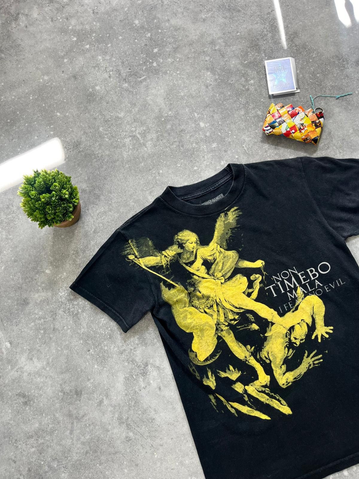 American Apparel × Vintage Rare Vintage RANGER UP I Fear No Evil Saint Michael Tee Size US S / EU 44-46 / 1 - 4 Thumbnail