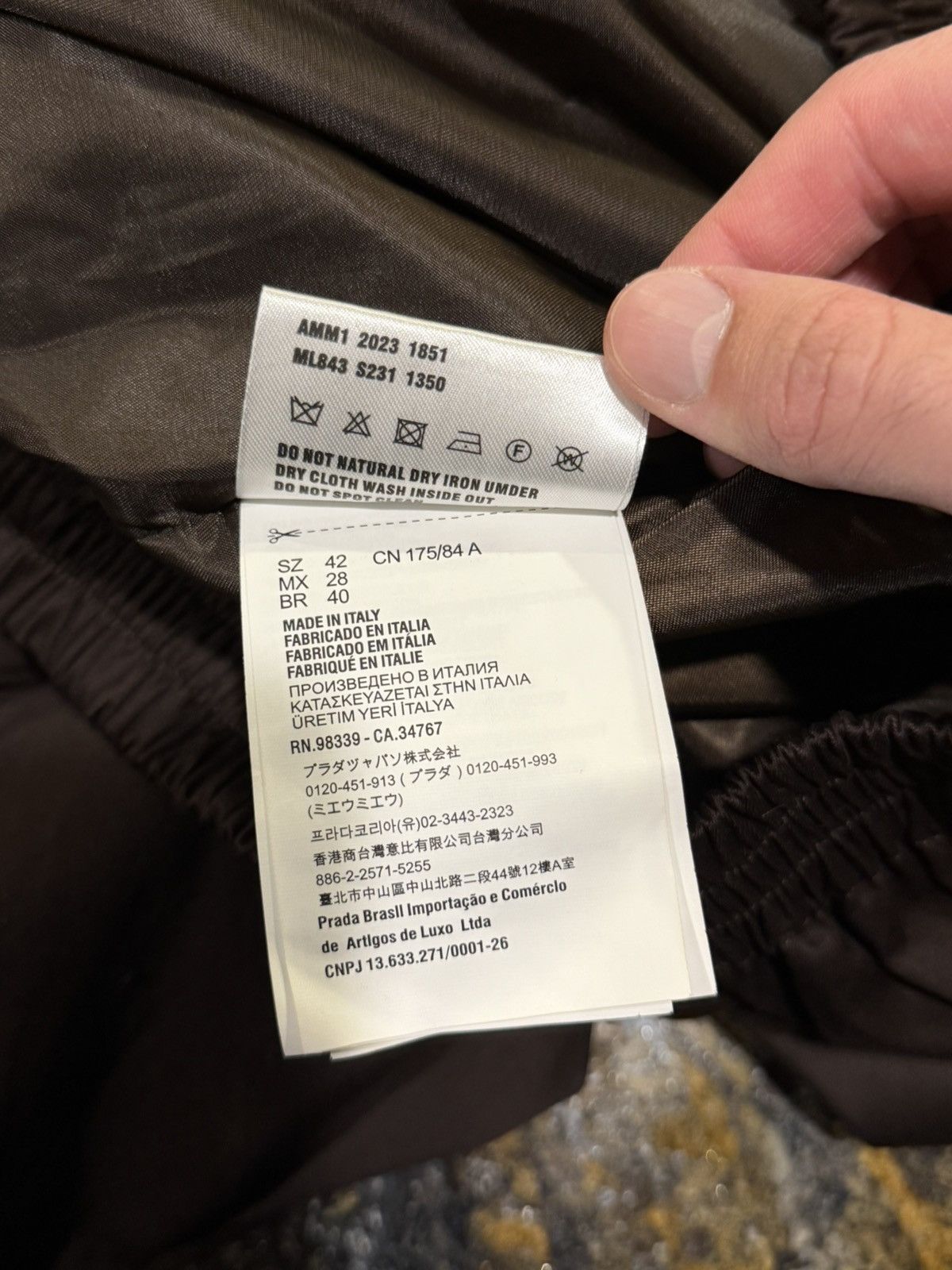 Miu Miu Miu Miu Embroidered Logo Cargo Pocket Brown Light Zip Jacket Size US XL / EU 56 / 4 - 17 Thumbnail