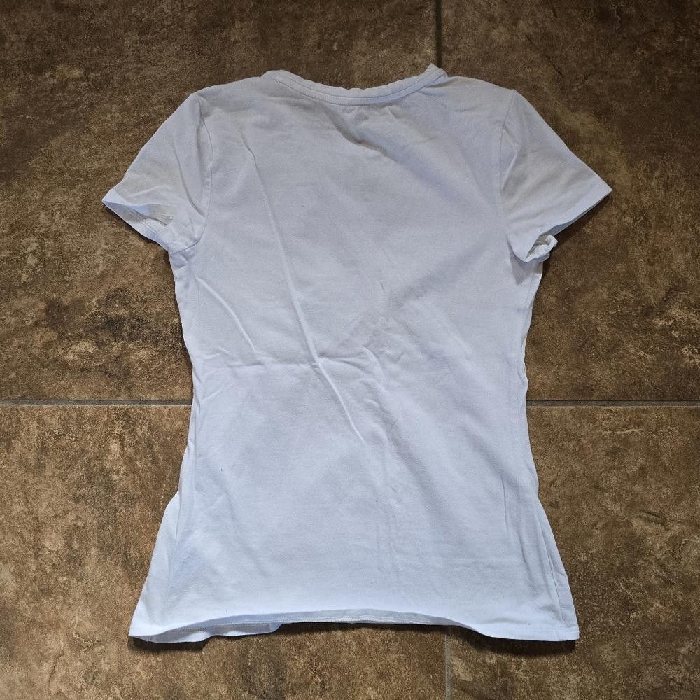 Designer White Seductive Ave Cielo Short Sleeve Size S / US 4 / IT 40 - 2 Thumbnail