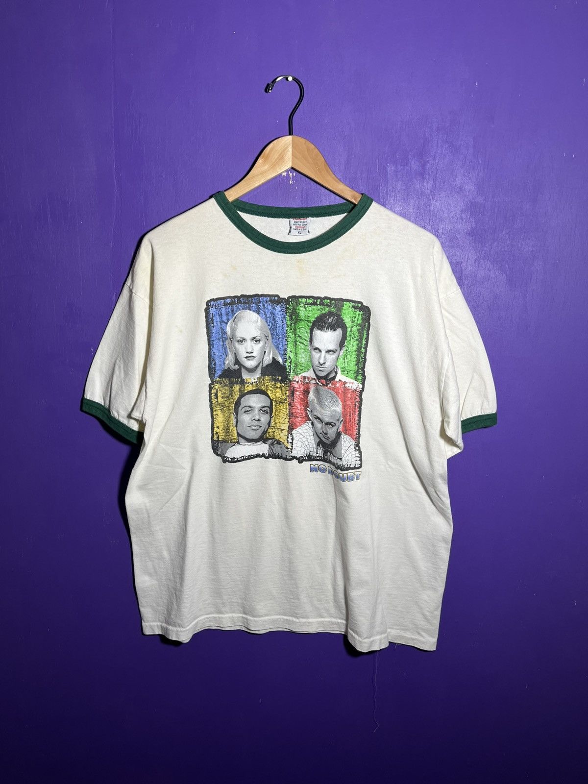 Band Tees × Vintage Vintage 90s No doubt band members ringer t-shirt Size US XL / EU 56 / 4 - 1 Thumbnail