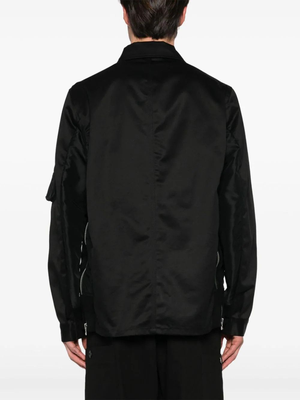 Sacai o1mris0824 Twill Jacket in Black Size US S / EU 44-46 / 1 - 7 Thumbnail