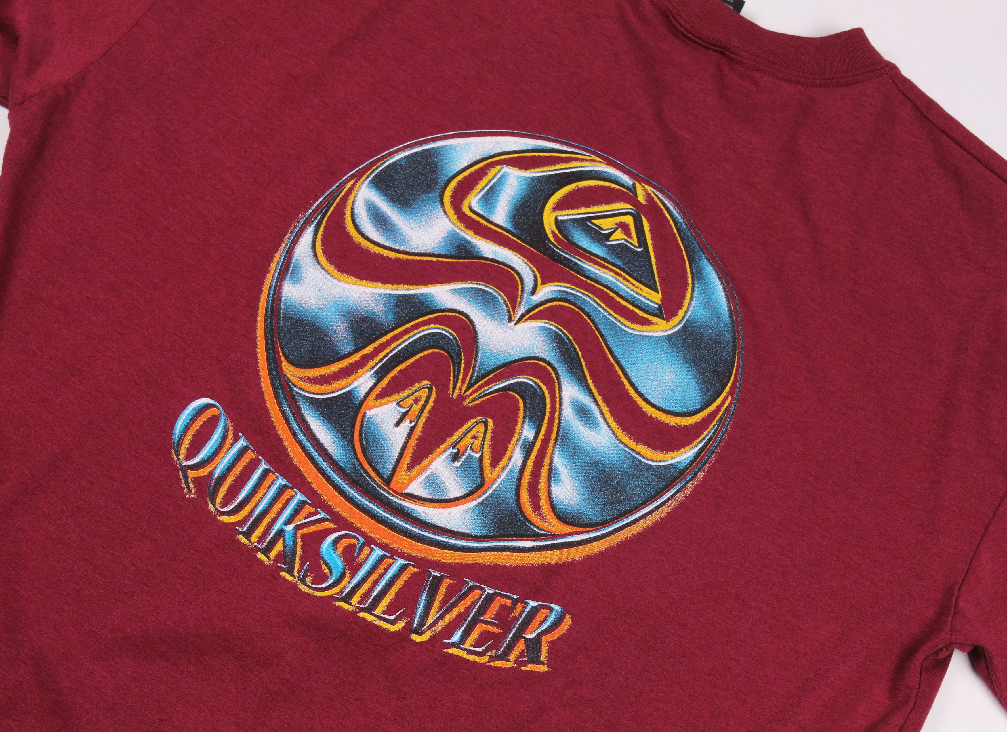 Quiksilver Vintage Quiksilver 90's Big Logo T-shirt Tee Size US M / EU 48-50 / 2 - 2 Thumbnail