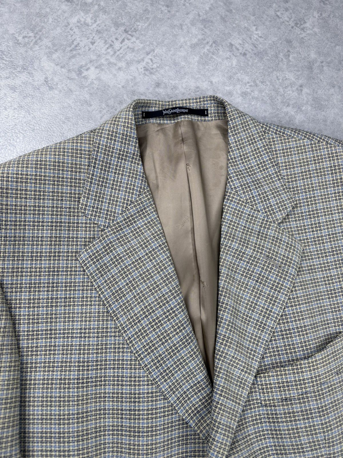 Yves Saint Laurent Vintage Yves Saint Laurent Wool Blazer Jacket Size 50 Size 50R - 6 Thumbnail