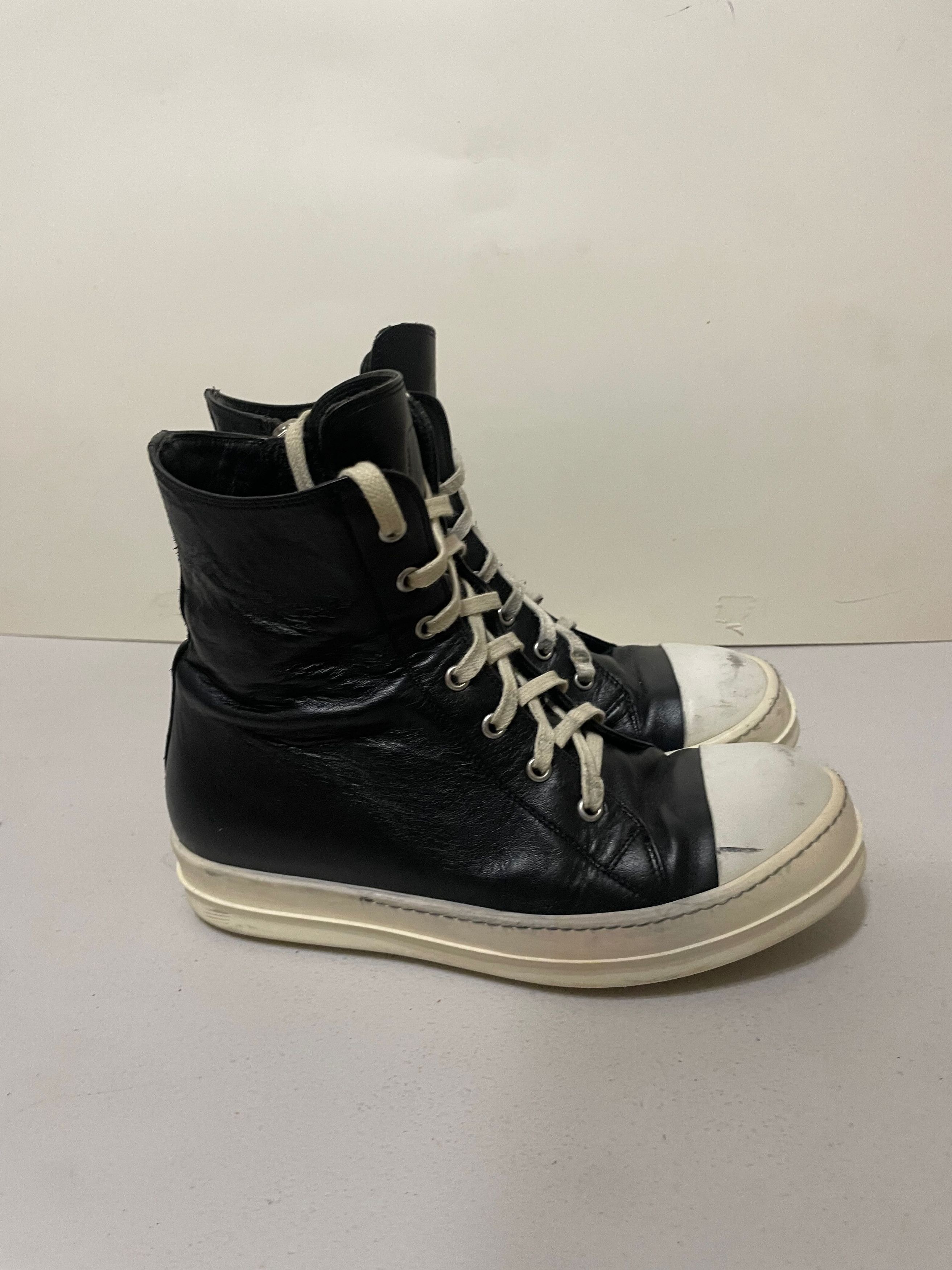Rick Owens Leather Ramones Size US 6 / EU 39 - 2 Thumbnail