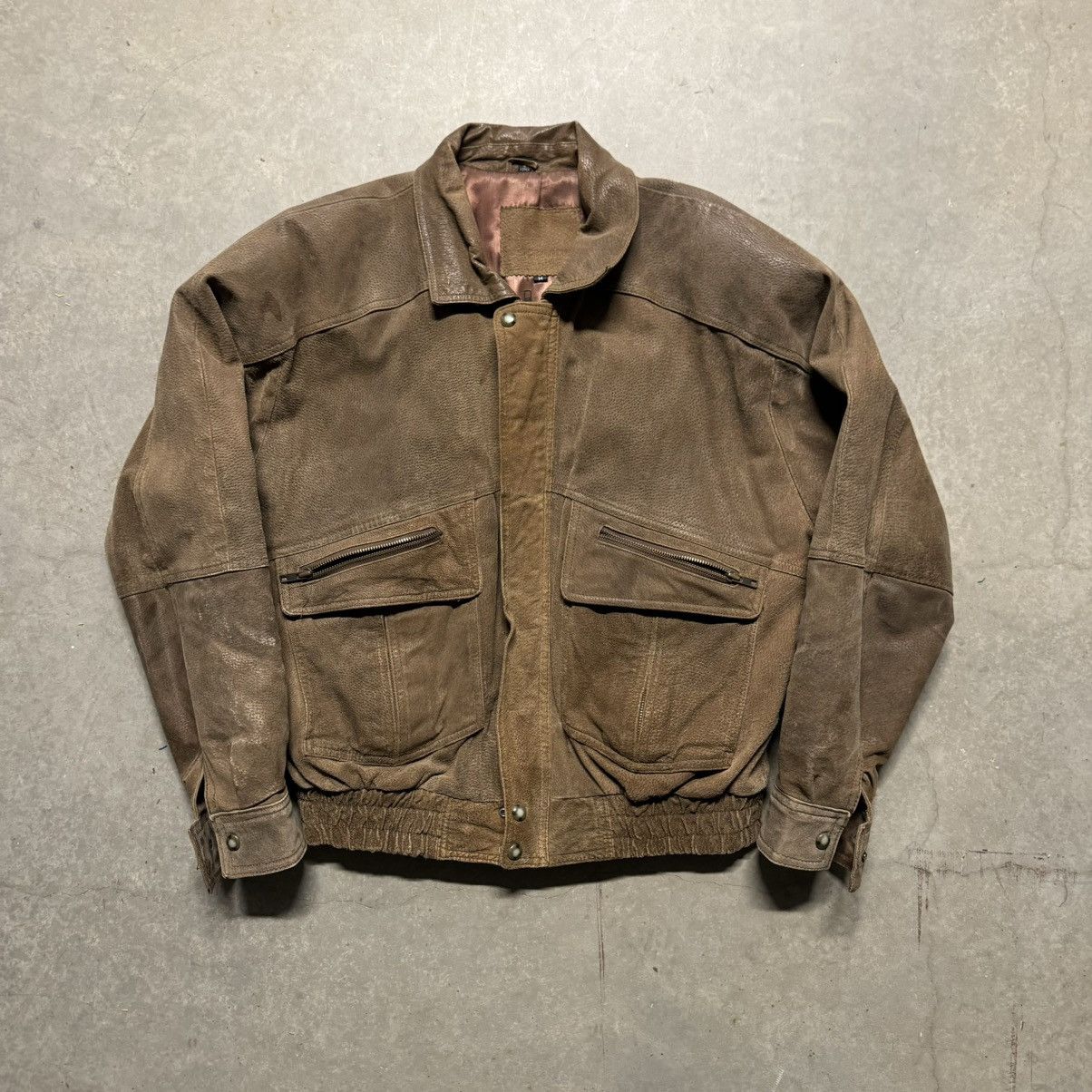 Leather Jacket × Streetwear × Vintage Vintage 90s JRiggings Suede 