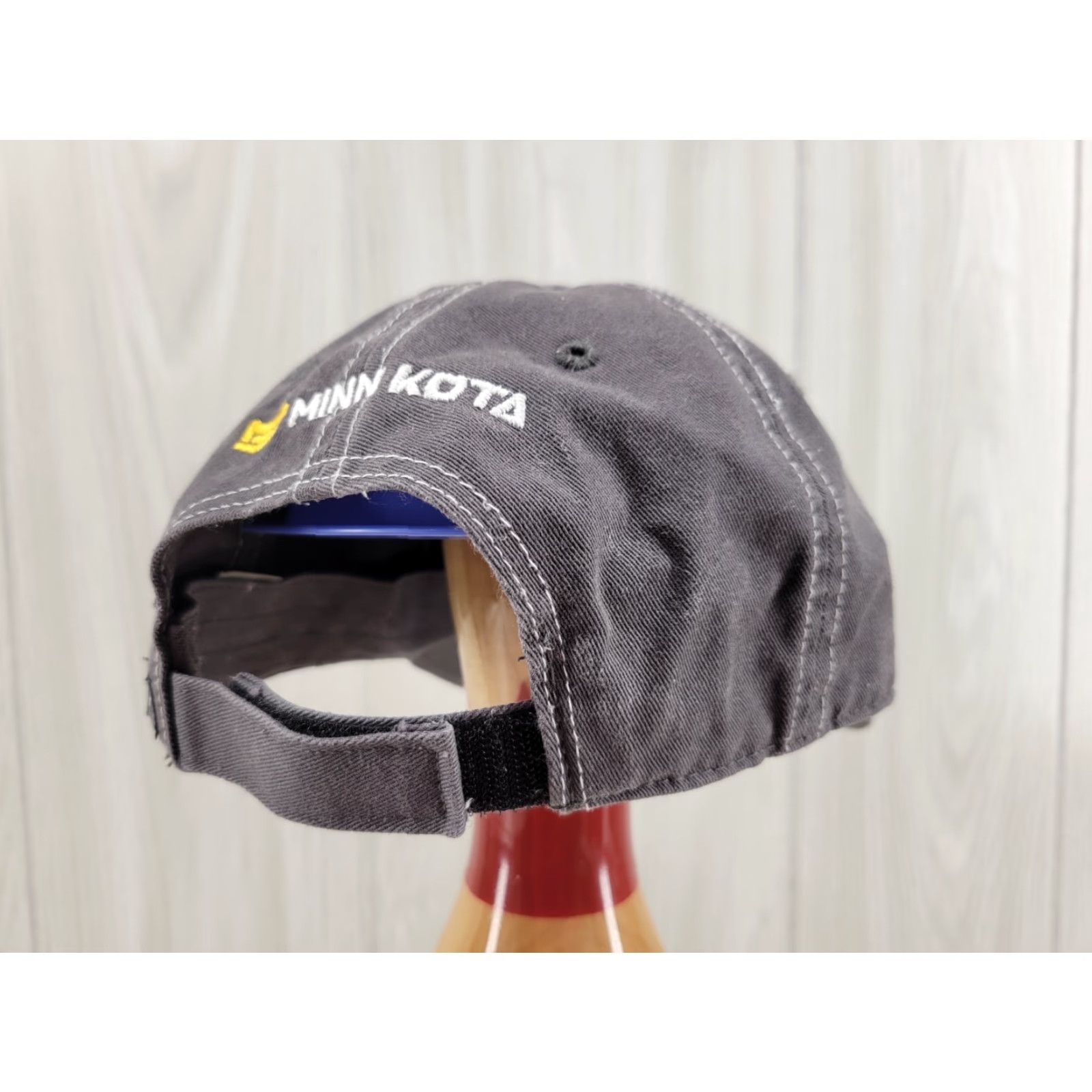 Vintage Talon Gray Hat Minn Kota Strap Back Adjustable Cotton Baseball Cap Men Adjustable Gray Minn Kota Talon Strap Back Size ONE SIZE - 6 Thumbnail