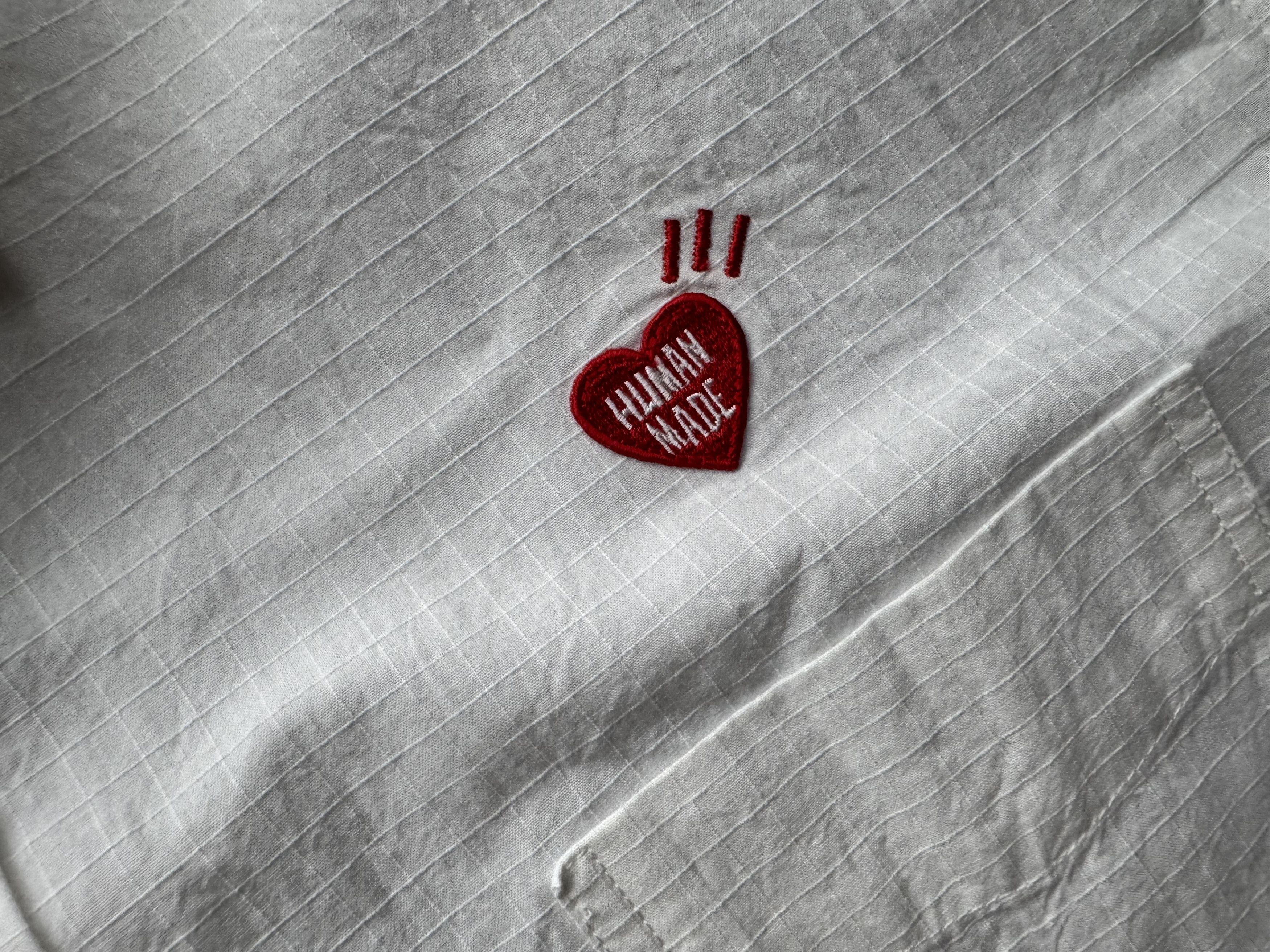 Human Made Human Made Heart Embroidered Ripstop Button Down Shirt Size US L / EU 52-54 / 3 - 3 Thumbnail