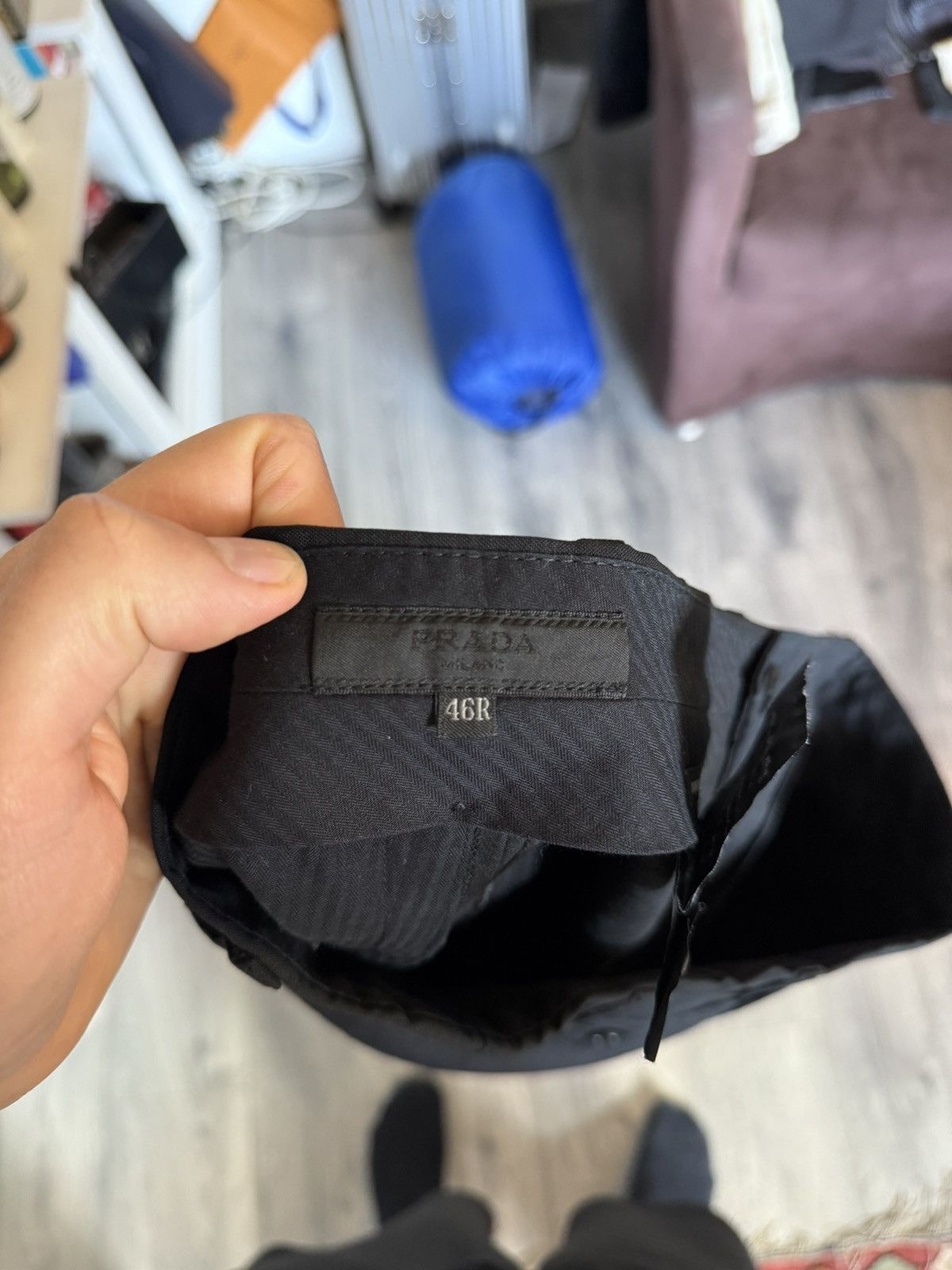 Prada Prada Slim Black Wool Trousers in Virgin Wool Size US 30 / EU 46 - 12 Thumbnail