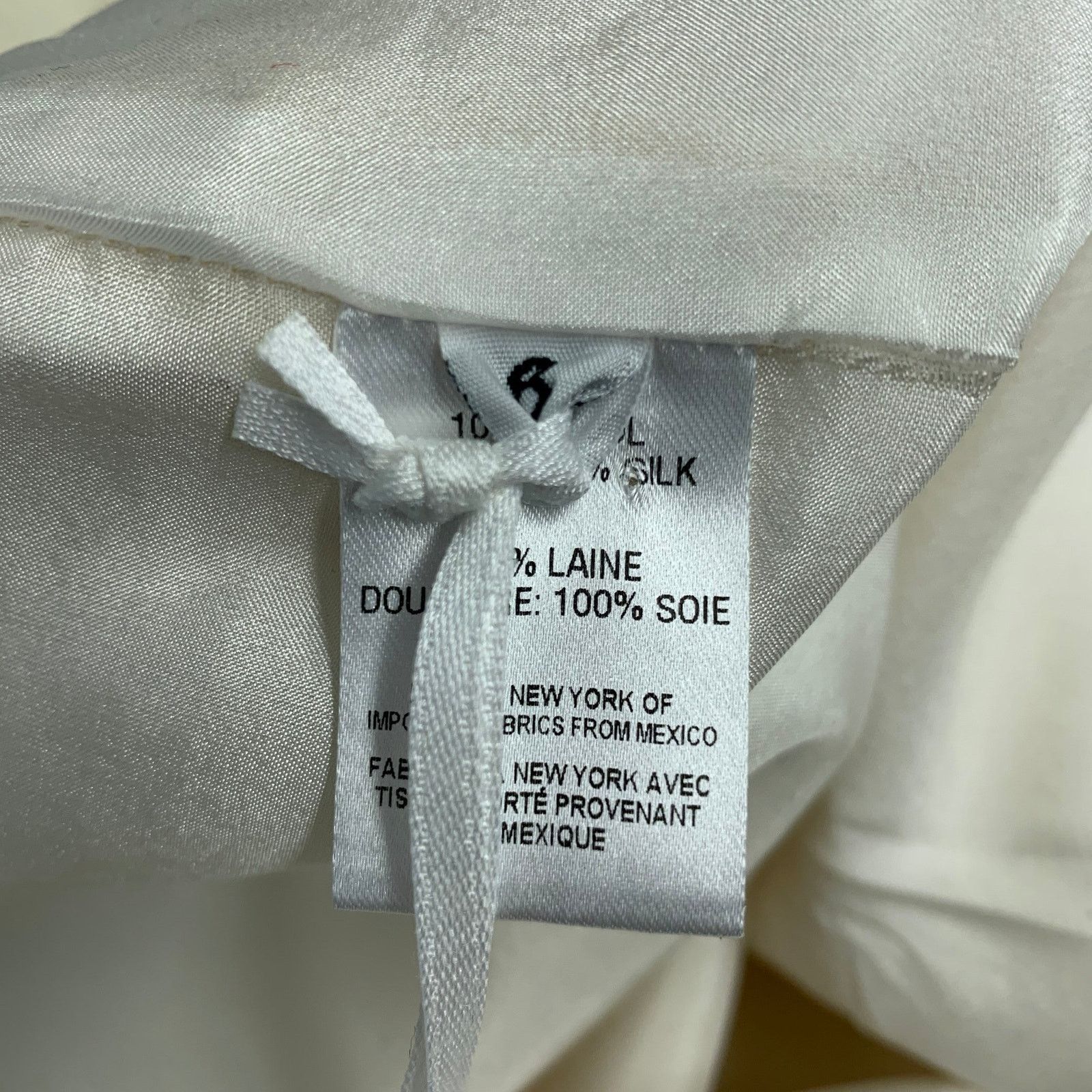 Other Size M Cream Natural Wool Leaves Print Zip Casual Pants Size 31" - 6 Thumbnail