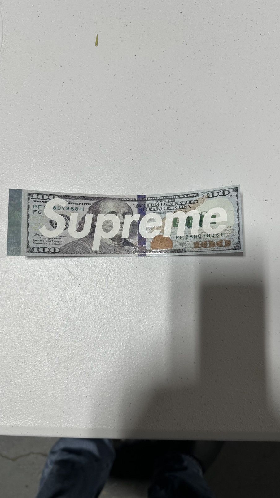 Supreme Supreme “100 Dollar Bill” Sticker Size ONE SIZE - 2 Thumbnail