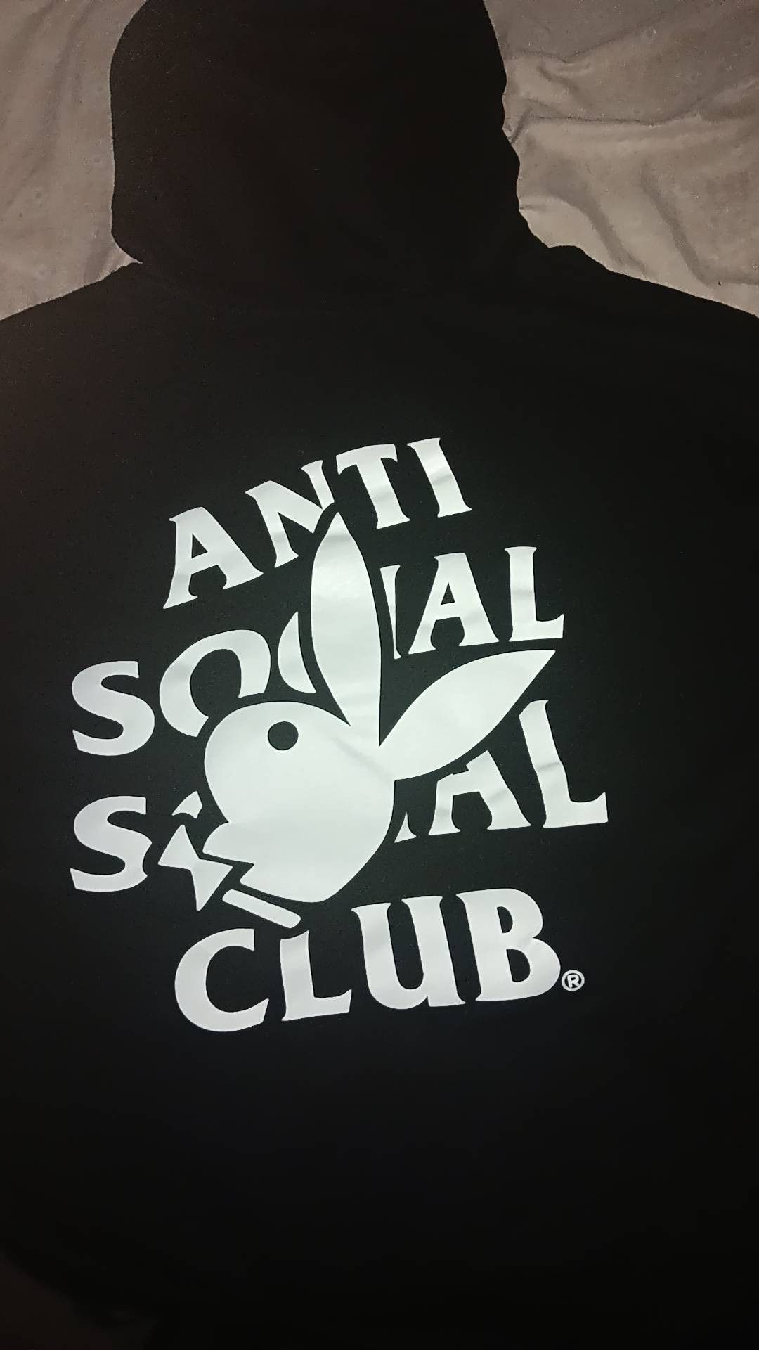 Anti Social Social Club × Playboy ASSC x Playboy Hoodie (Black w/ White) Size US L / EU 52-54 / 3 - 2 Thumbnail