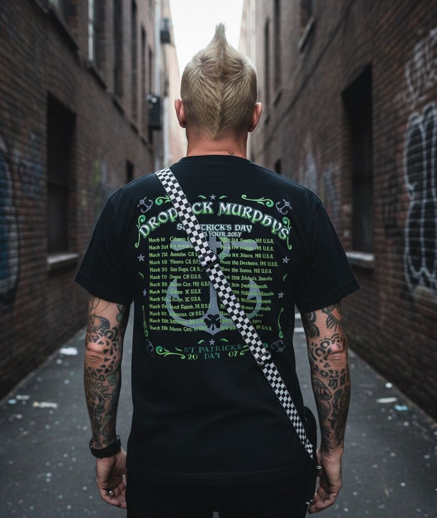 Band Tees Vintage Y2K Dropkick Murphys World Tour 2007 Y2K Size US M / EU 48-50 / 2 - 4 Thumbnail