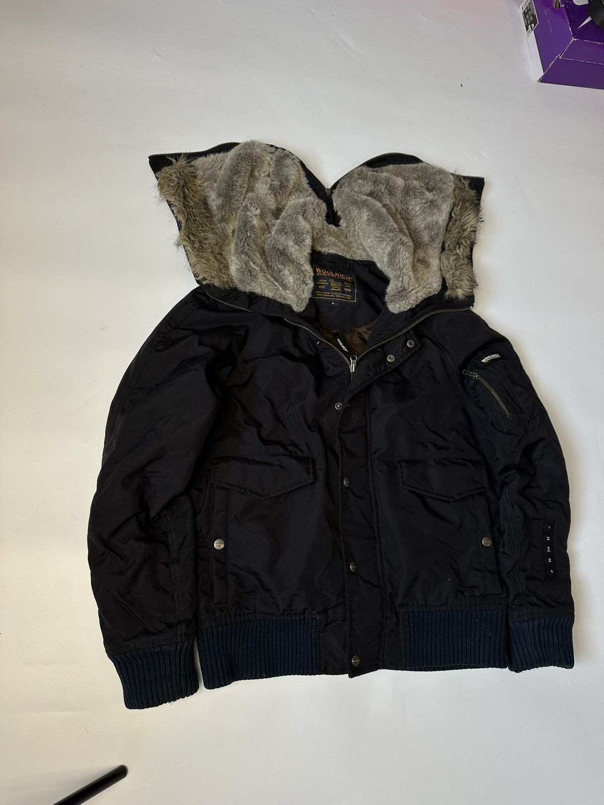 Woolrich Woolen Mills Rare Woolrich John Rich & Bros.Faux Fur Winter Bobmer Jacket Size US M / EU 48-50 / 2 - 4 Thumbnail