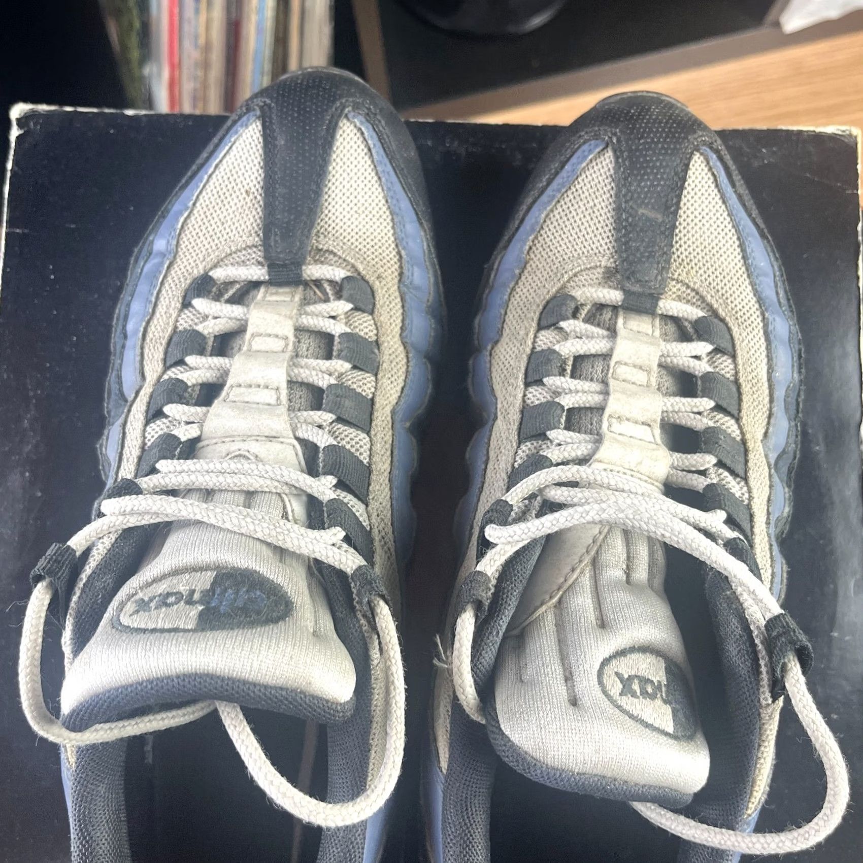 Nike Nike Air Max 95 2019 Black Dark Grey White Mens Size 9.5 Sneaker Casual Activewear Shoes 90s Pattern Camouflage Size US 10 / EU 43 - 7 Thumbnail