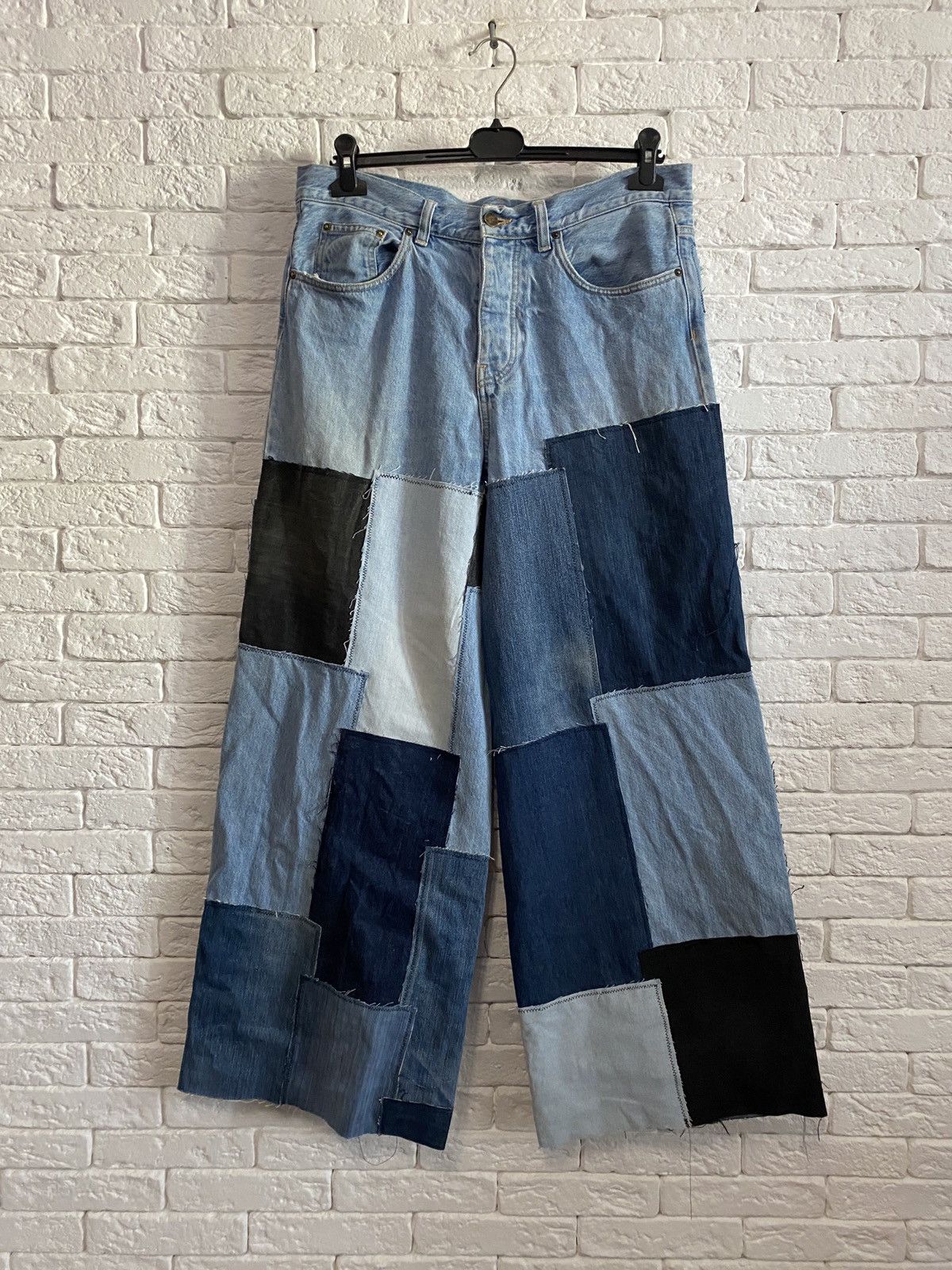 Carhartt Carhartt Reworked Custom Rap Jeans Distressed Denim Pants Size US 31 - 1 Thumbnail