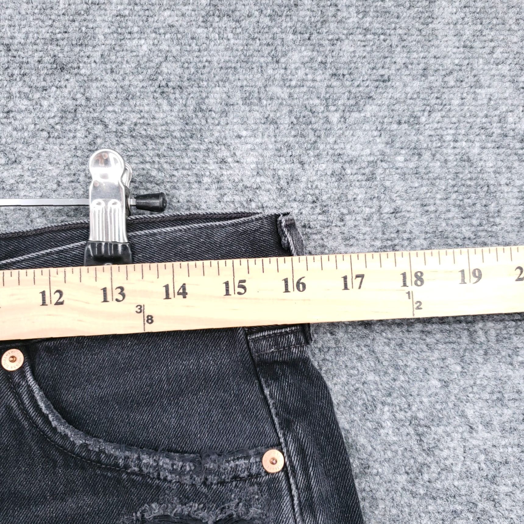 Citizens Of Humanity Citizens of Humanity Skirt Women 27 Black Premium Vintage Mini Denim Ripped Jeans Style: Mini Size 27" / US 4 / IT 40 - 4 Thumbnail