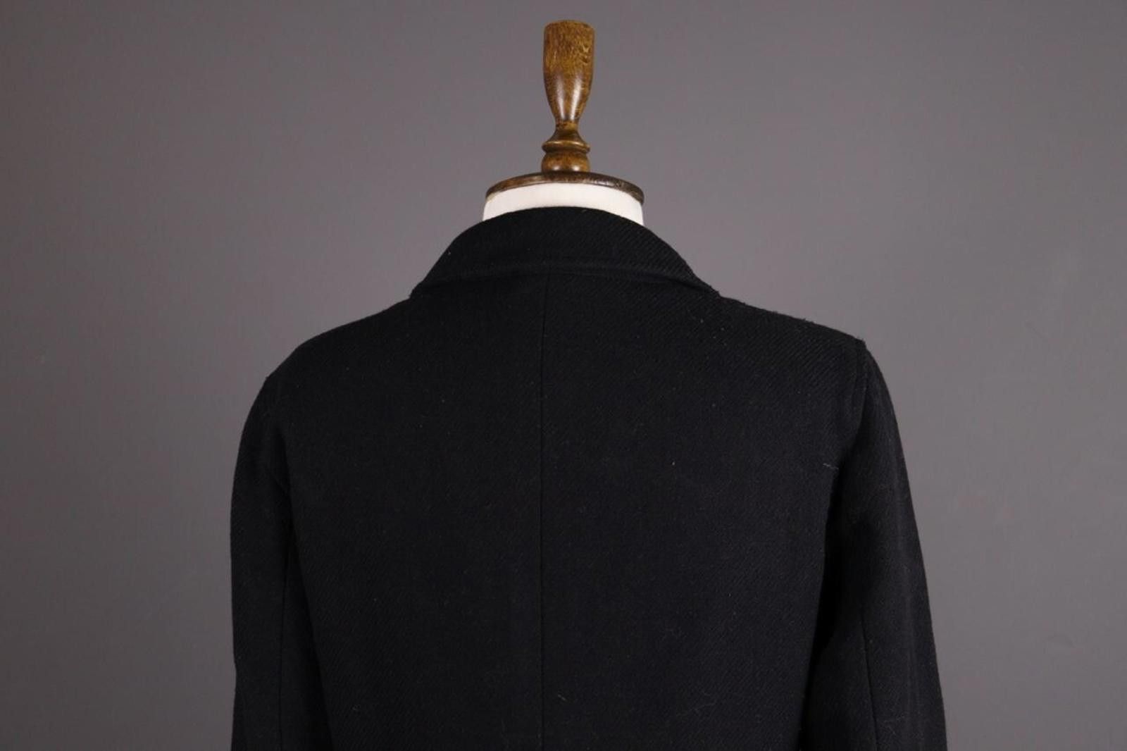 Designer WEEKEND MAX MARA Black Wool Coat Size I 44 / GB 12 / USA 10 Size M / US 6-8 / IT 42-44 - 10 Thumbnail