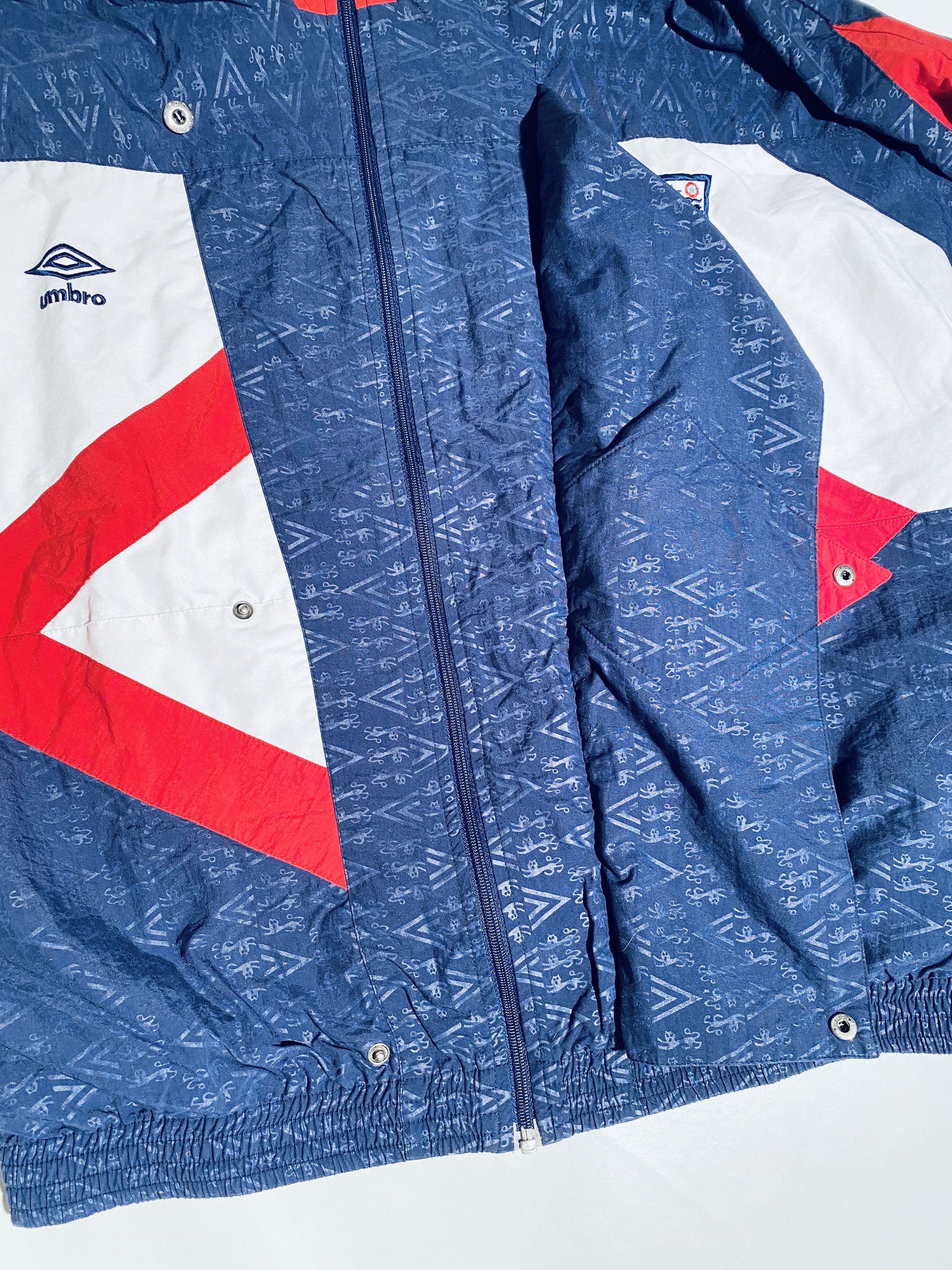 Umbro England Training Full Tracksuit 1990 / 1992 90/92 Size US L / EU 52-54 / 3 - 17 Thumbnail
