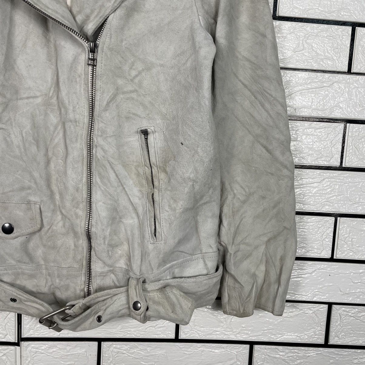 Japanese Brand Snidel Double Colar Leather Jacket Size S / US 4 / IT 40 - 4 Thumbnail