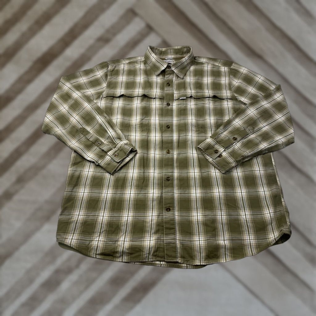 Carhartt Carhartt Force Plaid Shirt Mens 2XL Long Sleeve Button-Up Relaxed Fit Green Size US XXL / EU 58 / 5 - 1 Thumbnail