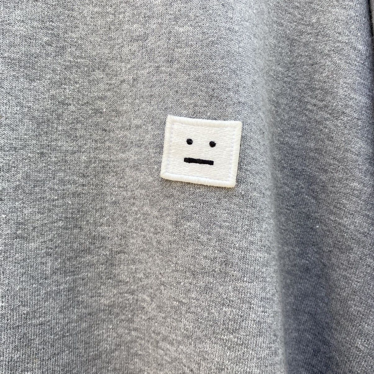 Acne Studios Acne Studios Grey Face Patch Sweatshirt Size M / US 6-8 / IT 42-44 - 6 Thumbnail