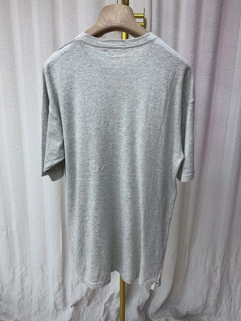 Loro Piana LORO PIANA Light grey cotton knitted solid round neck T-sh Size US L / EU 52-54 / 3 - 3 Thumbnail