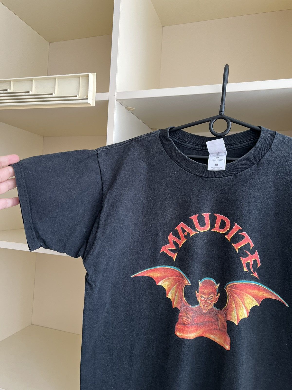 Vintage Vintage Maudite Beer T-Shirt Unibroue Devil Graphic Tee Size US XL / EU 56 / 4 - 3 Thumbnail