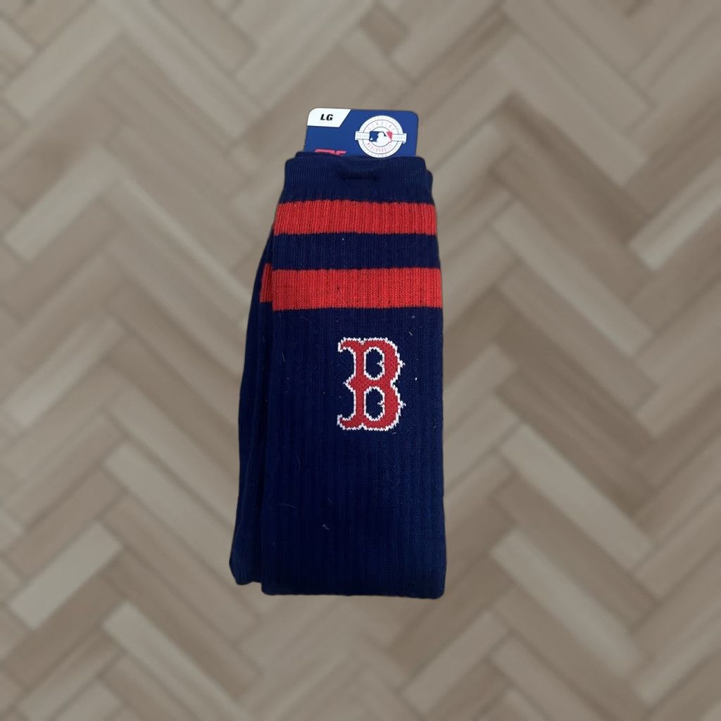 Vintage Y2K Boston Red Sox Socks Baseball Athletic Mens 10-13 Blue NWT Size ONE SIZE - 1 Thumbnail