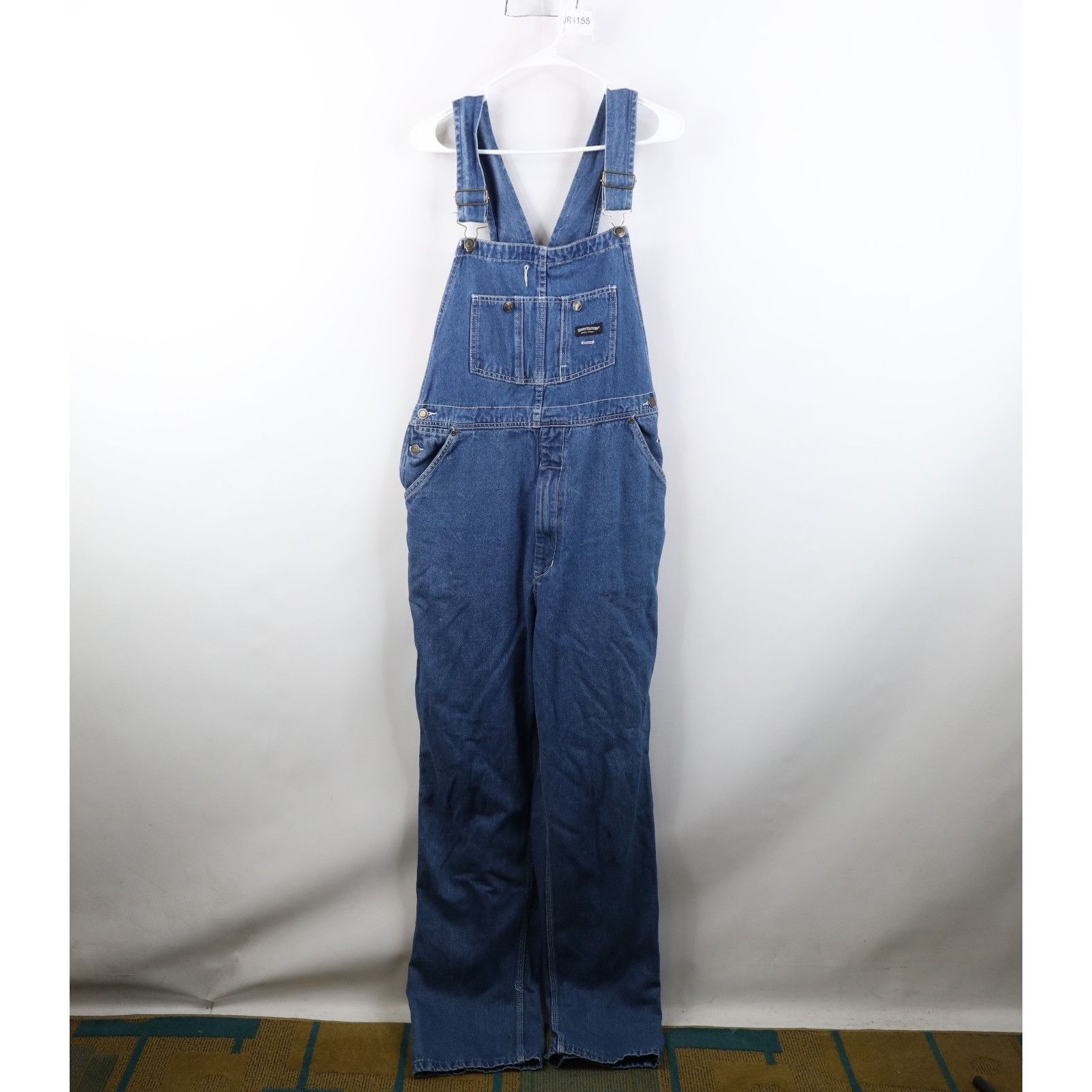 Vintage Vintage 90s Streetwear Distressed Wide Leg Denim Overalls Size US 36 / EU 52 - 1 Thumbnail