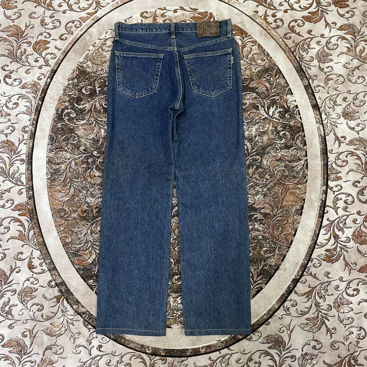 Edwin 🔥Vintage 90s Edwin 403 Blue Washed Regular Fit Denim Jeans Size US 31 - 4 Thumbnail