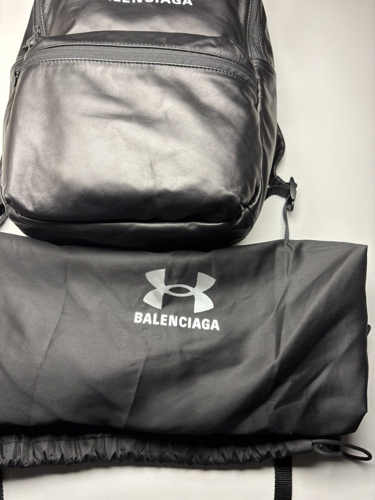 Balenciaga × Under Armour Leather backpack Size ONE SIZE - 7 Thumbnail