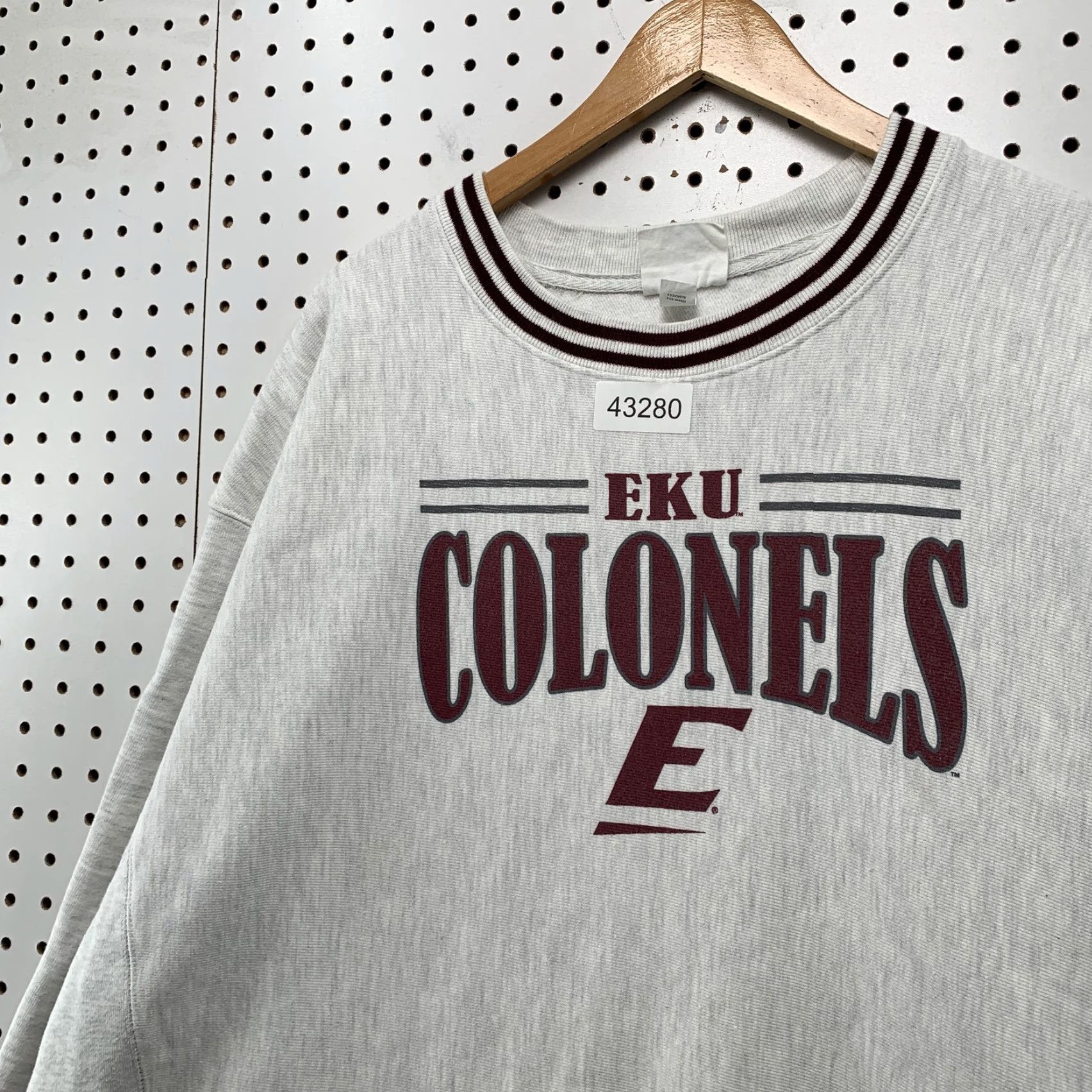 Champion VINTAGE Champion EKU Colonels Crewneck Sweatshirt Mens 2XL Gray Reverse Weave Sweatshirt Size US XXL / EU 58 / 5 - 6 Thumbnail