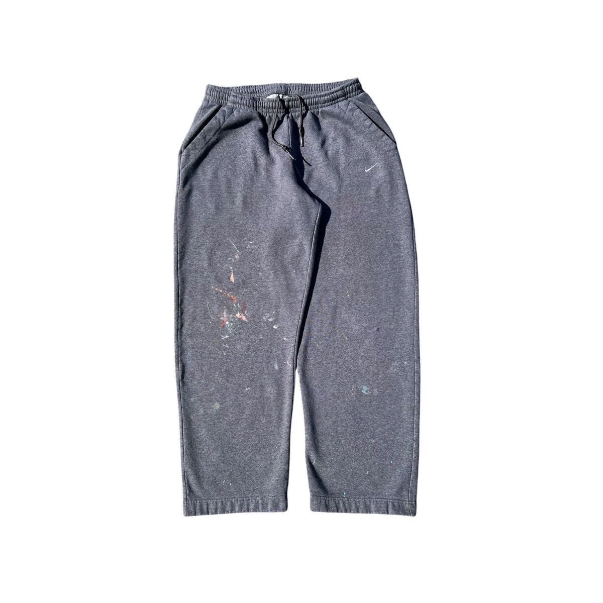 Nike Vintage Gray Nike Paint Splatter Sweatpants Size XL Size US 38 / EU 54 - 1 Thumbnail