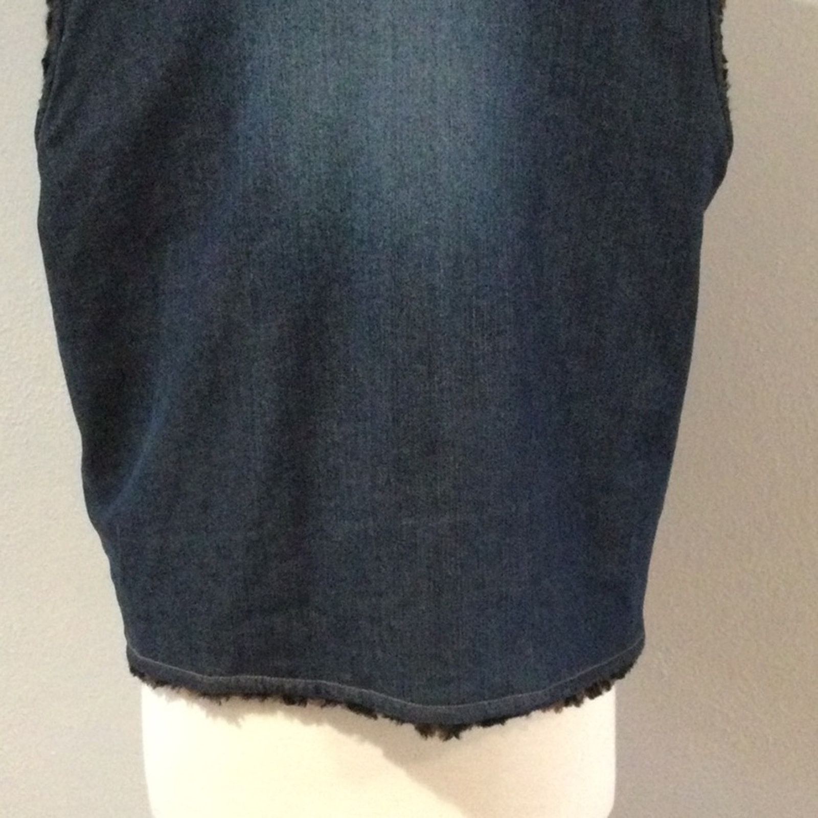 Other Blue Jean & Animal Print Reversible Vest Unknown Measurement Size ONE SIZE - 10 Thumbnail