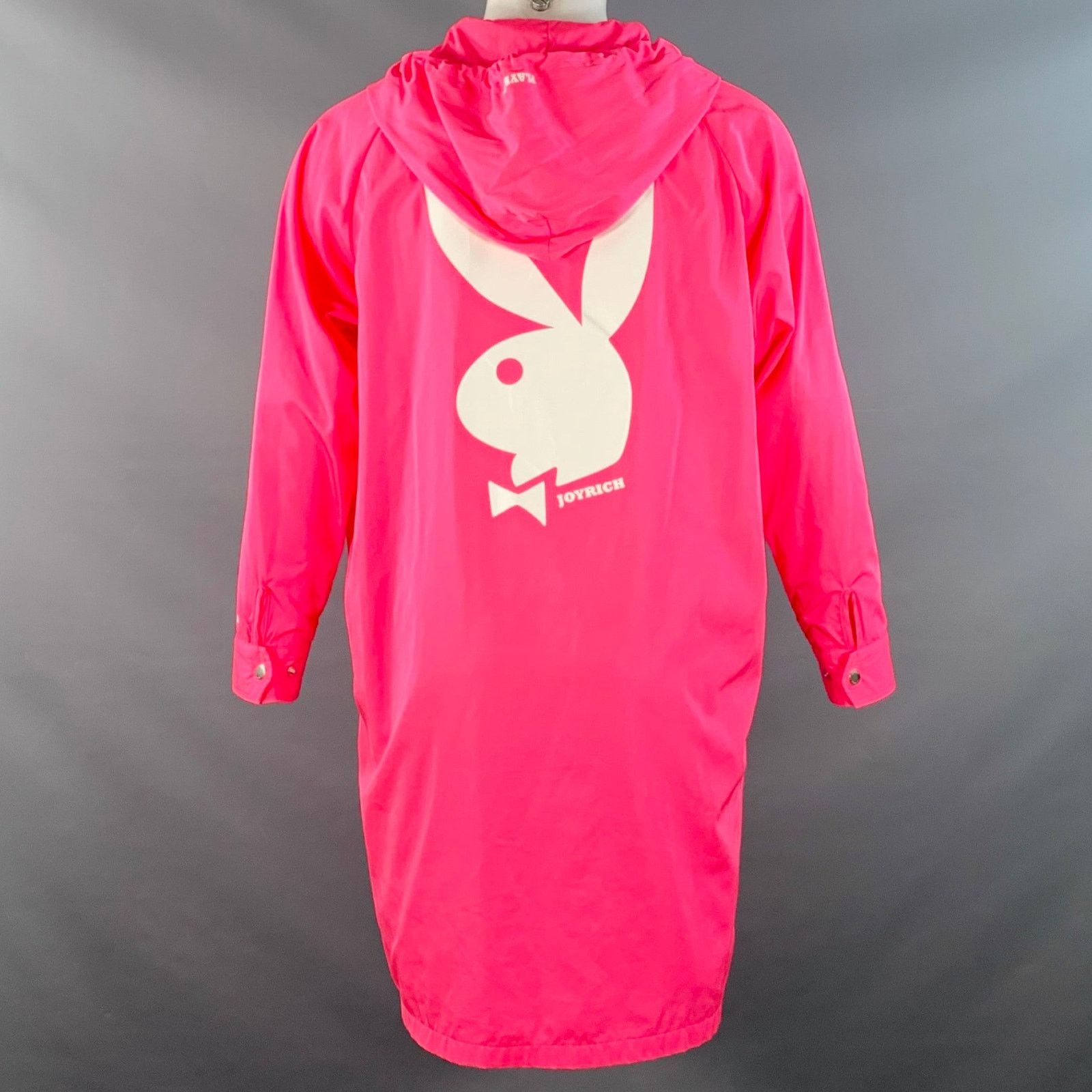 Joyrich Size M Hot Pink Logo Polyester Hooded Snaps Coat Size US M / EU 48-50 / 2 - 4 Thumbnail