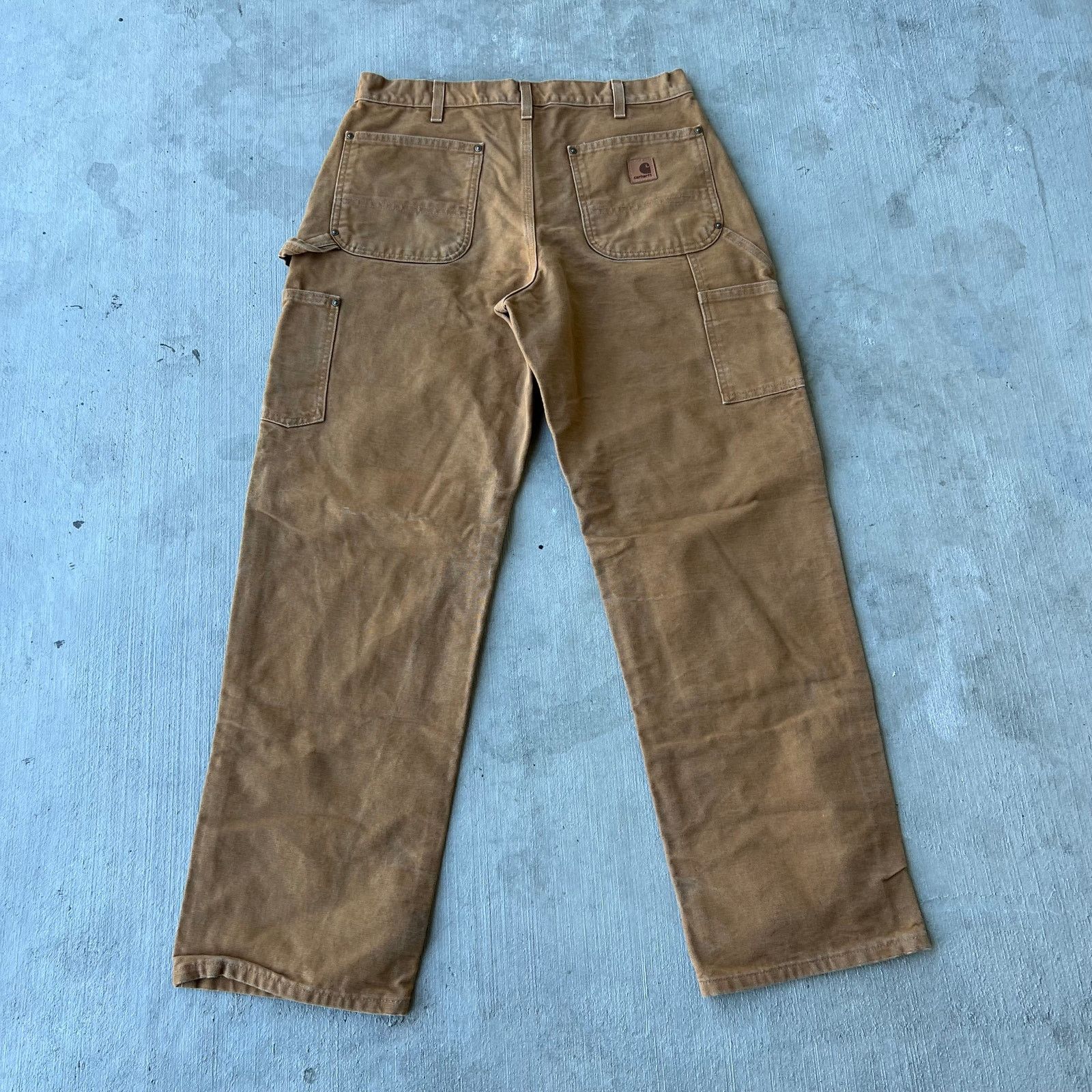 Carhartt × Vintage Carhartt brown double knee work wear carpenter pants Size US 33 - 5 Thumbnail